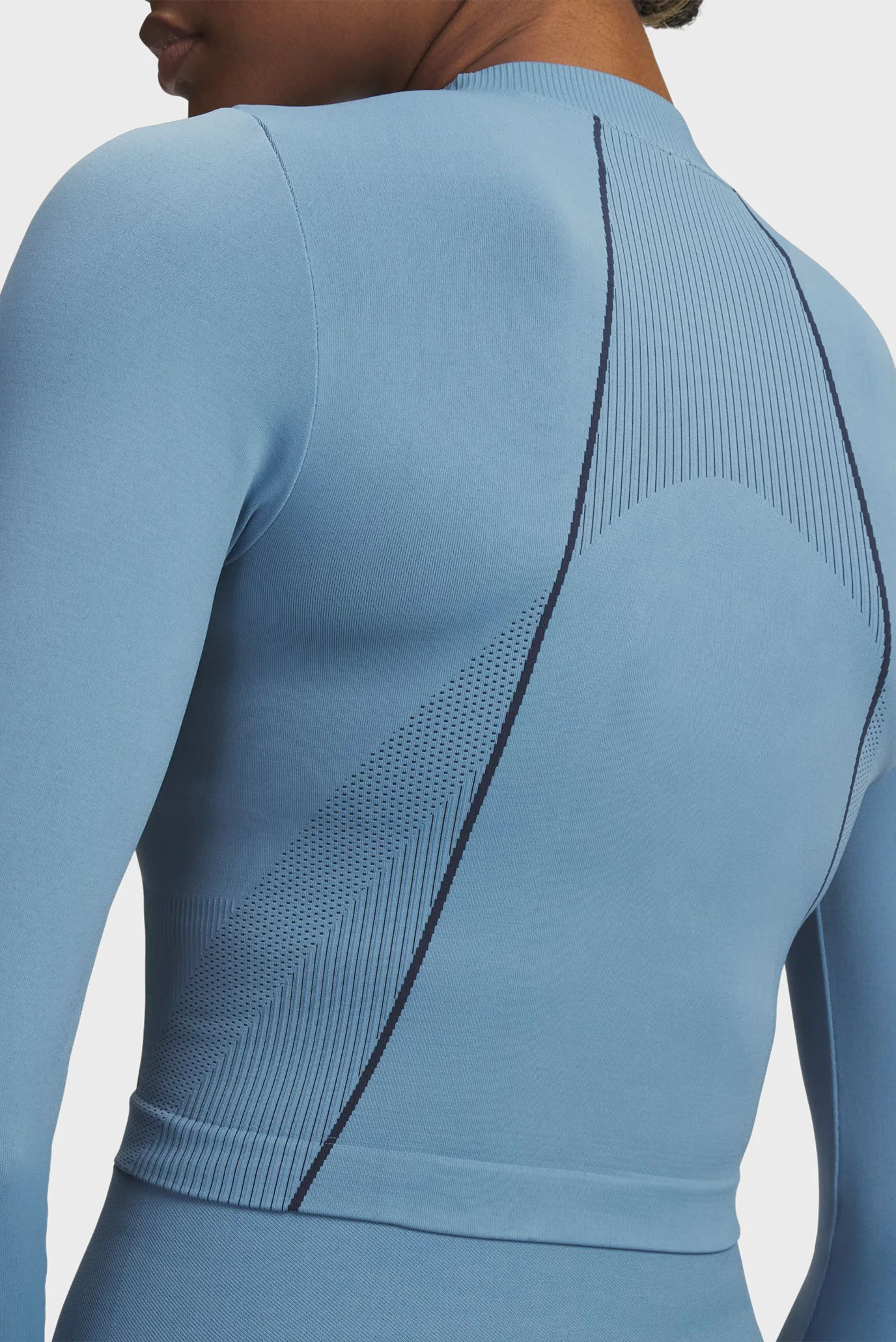 Женский голубой лонгслив UA Vanish Seamless LS Under Armour