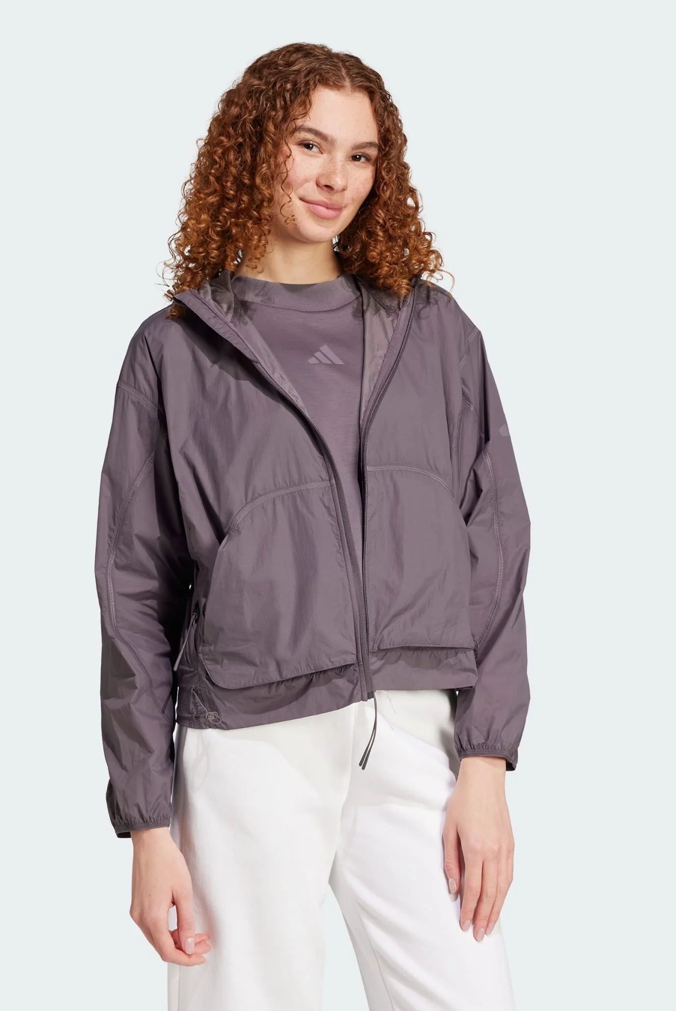 Жіноча темно-сіра вітровка City Escape Lightweight adidas JF3403