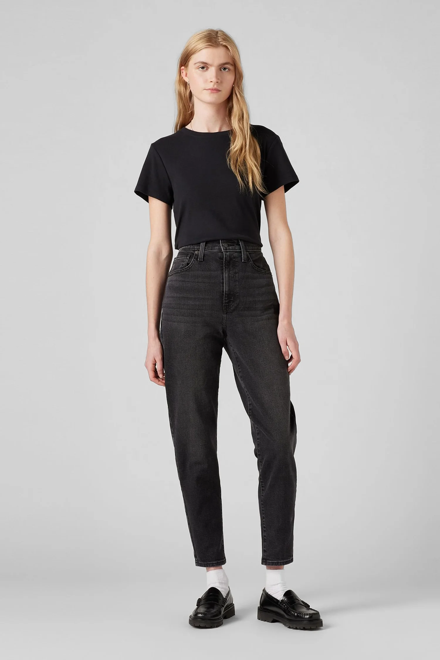あいうえおブラック36 Жіночі чорні джинси High Waisted Mom Levi's® 26986;0015 — MD-Fashion
