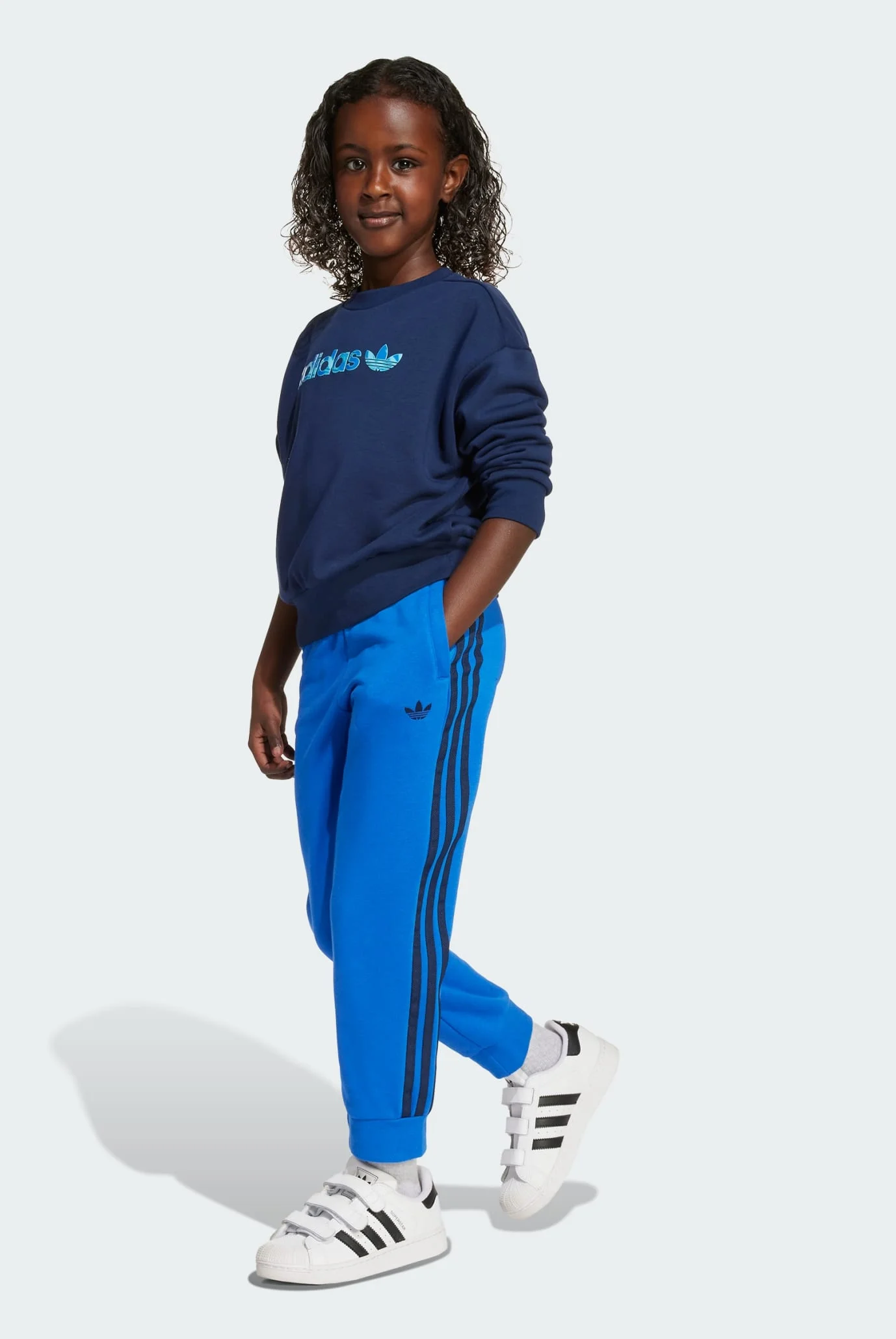 Дитячий спортивний костюм (світшот, штани) Crew Kids adidas JV7671