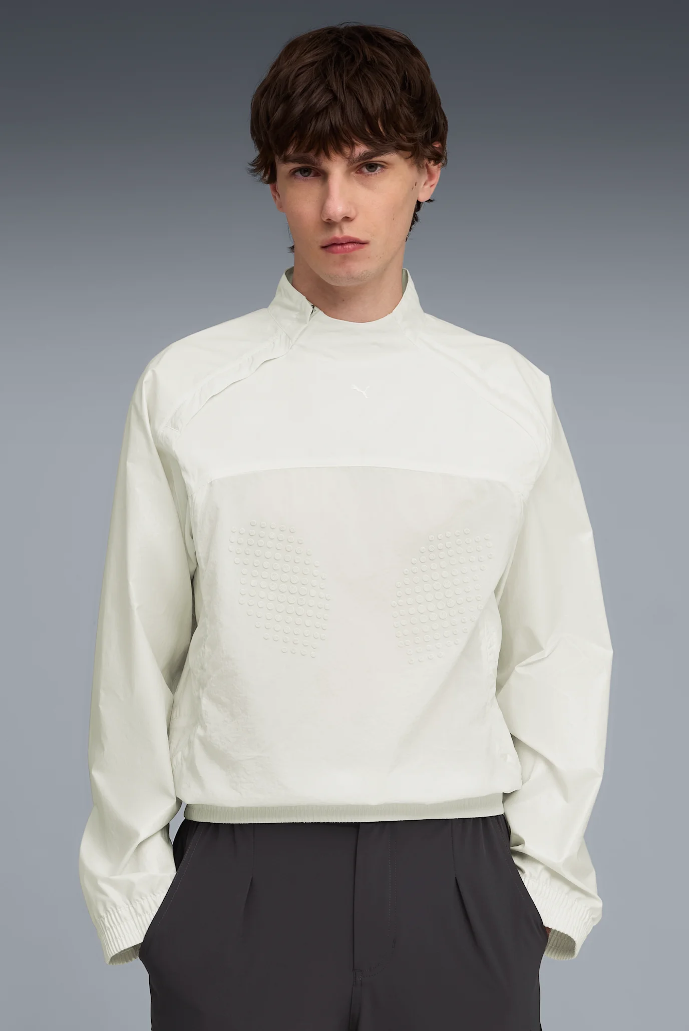 Білий лонгслів CLRT Half-Zip Top Unisex (унісекс) PUMA 634769_05