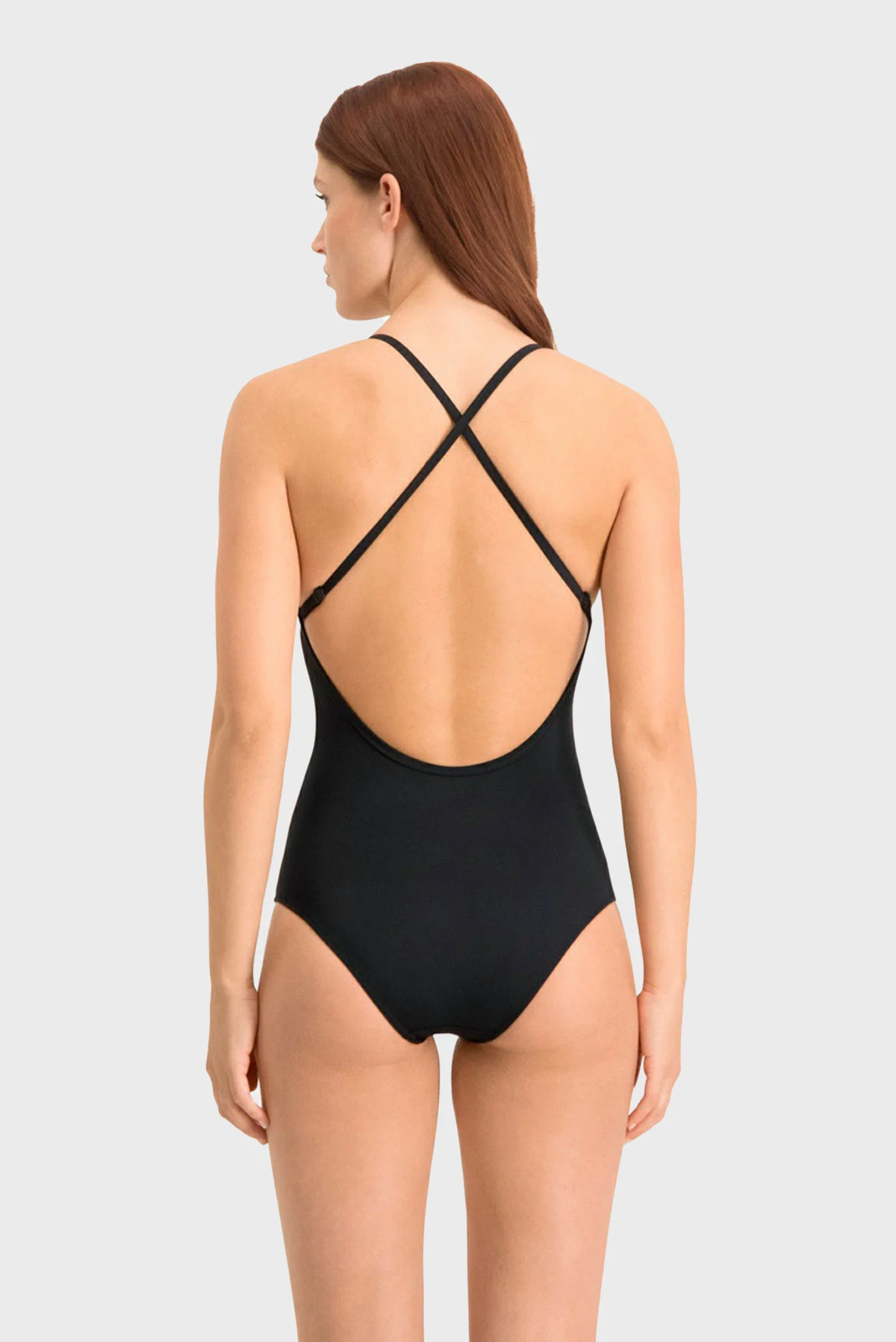 Жіночий чорний купальник Swim Women's V-Neck Cross-back Swimsuit