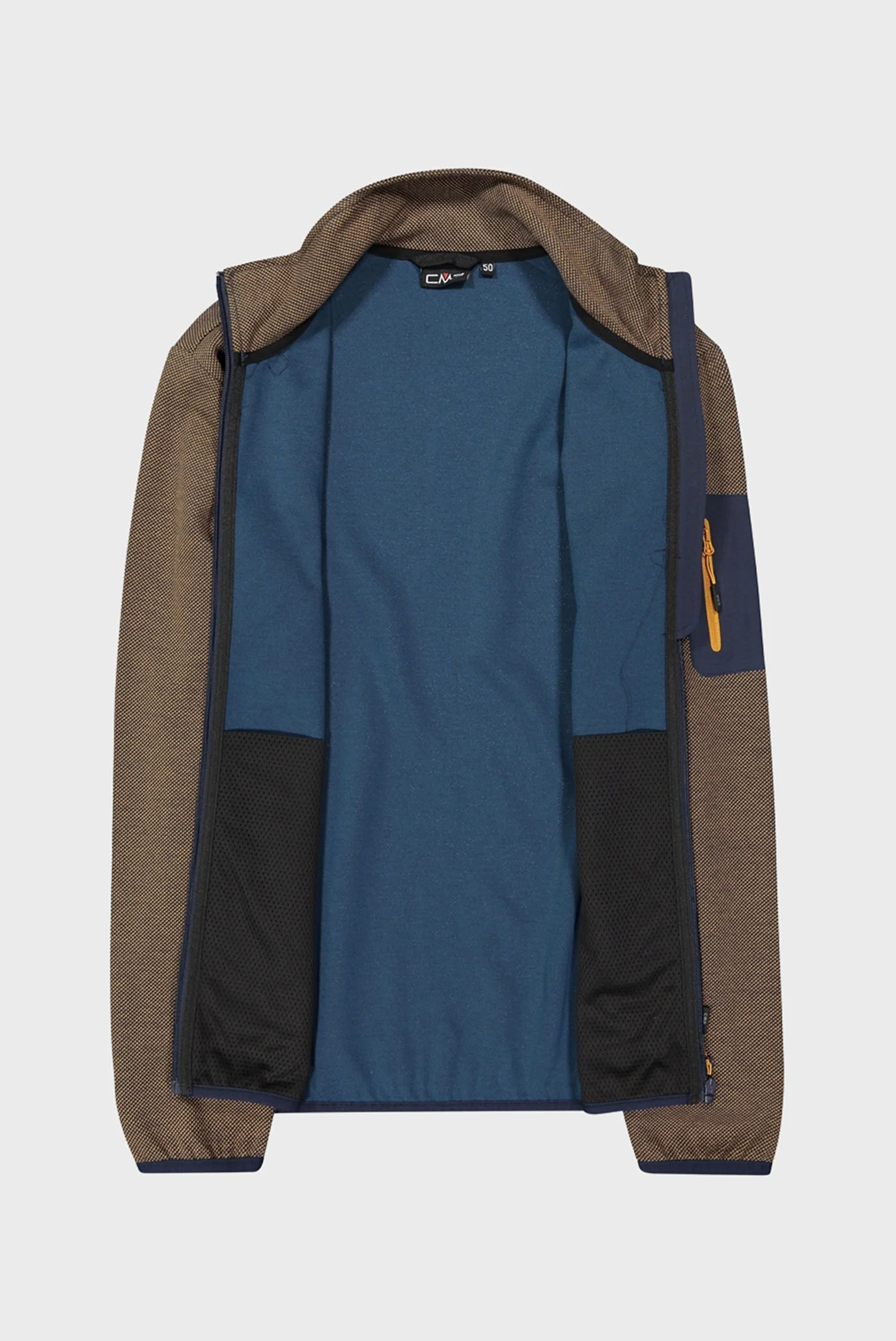 Мужская коричневая спортивная кофта KNIT TECH JACKET CMP 34H6397