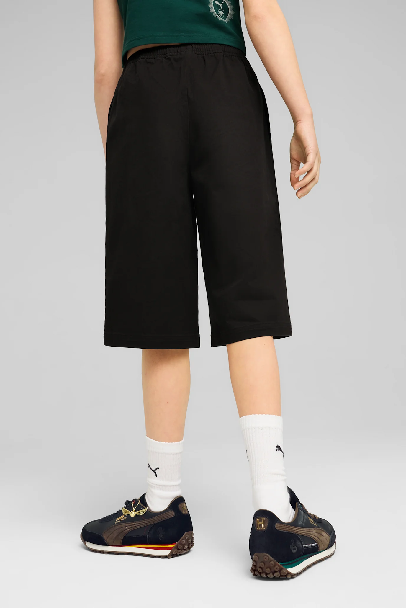 Детские черные шорты PUMA x HARRY POTTER Woven Jorts Youth PUMA