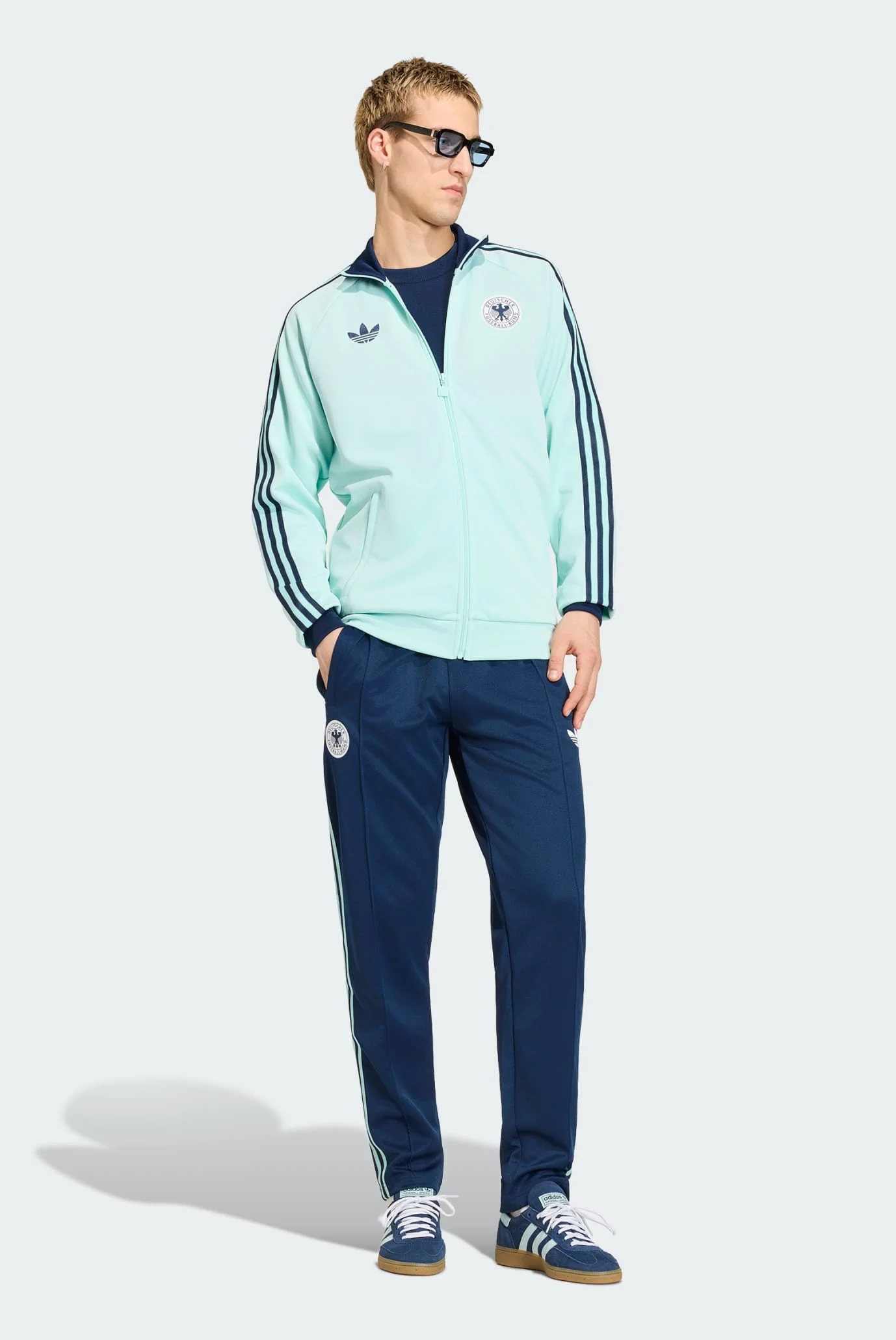 Чоловічі сині спортивні штани Germany Originals adidas JZ9341 — MD