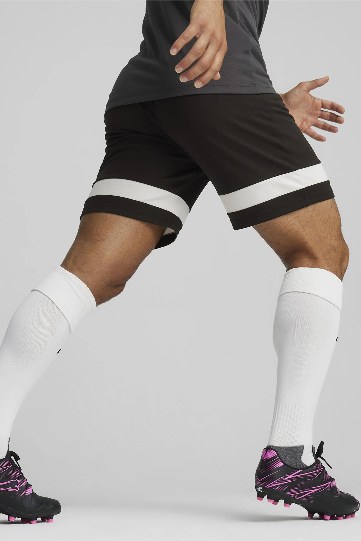 Мужские черные шорты individualRISE Men's Football Shorts PUMA
