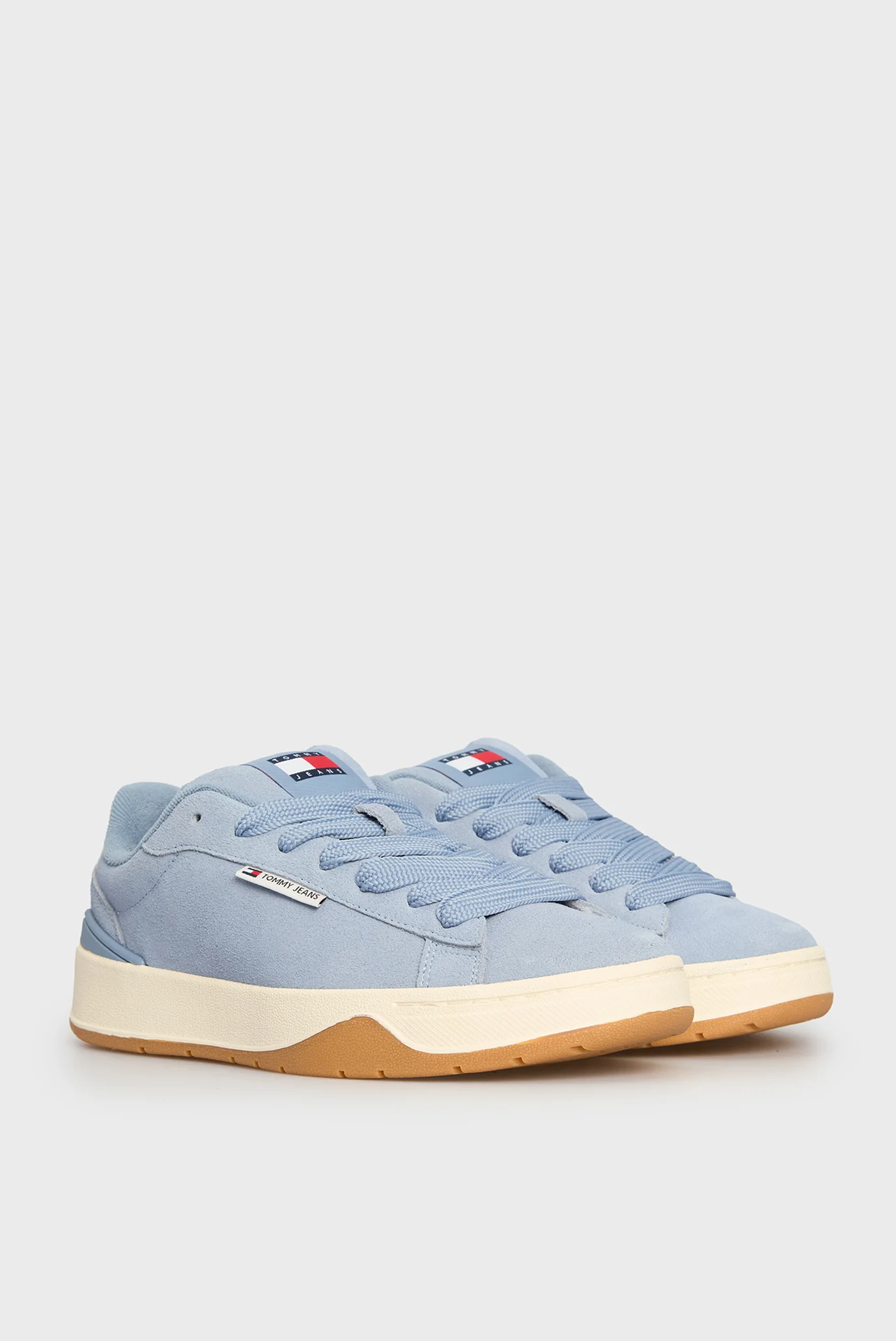 Женские голубые замшевые сникерсы TJW SKATE SNEAKER Tommy Jeans