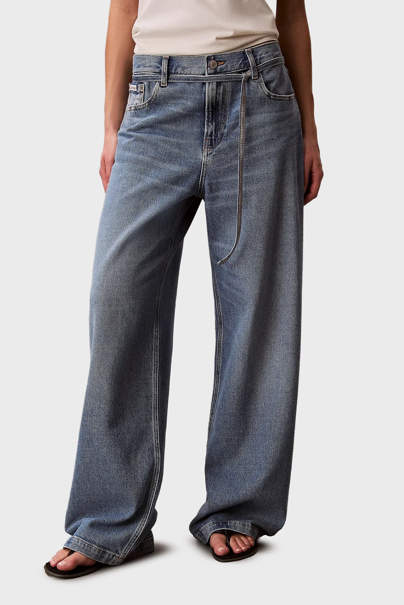 Женские синие джинсы OVERNIGHT Calvin Klein Jeans LV047E752G — MD