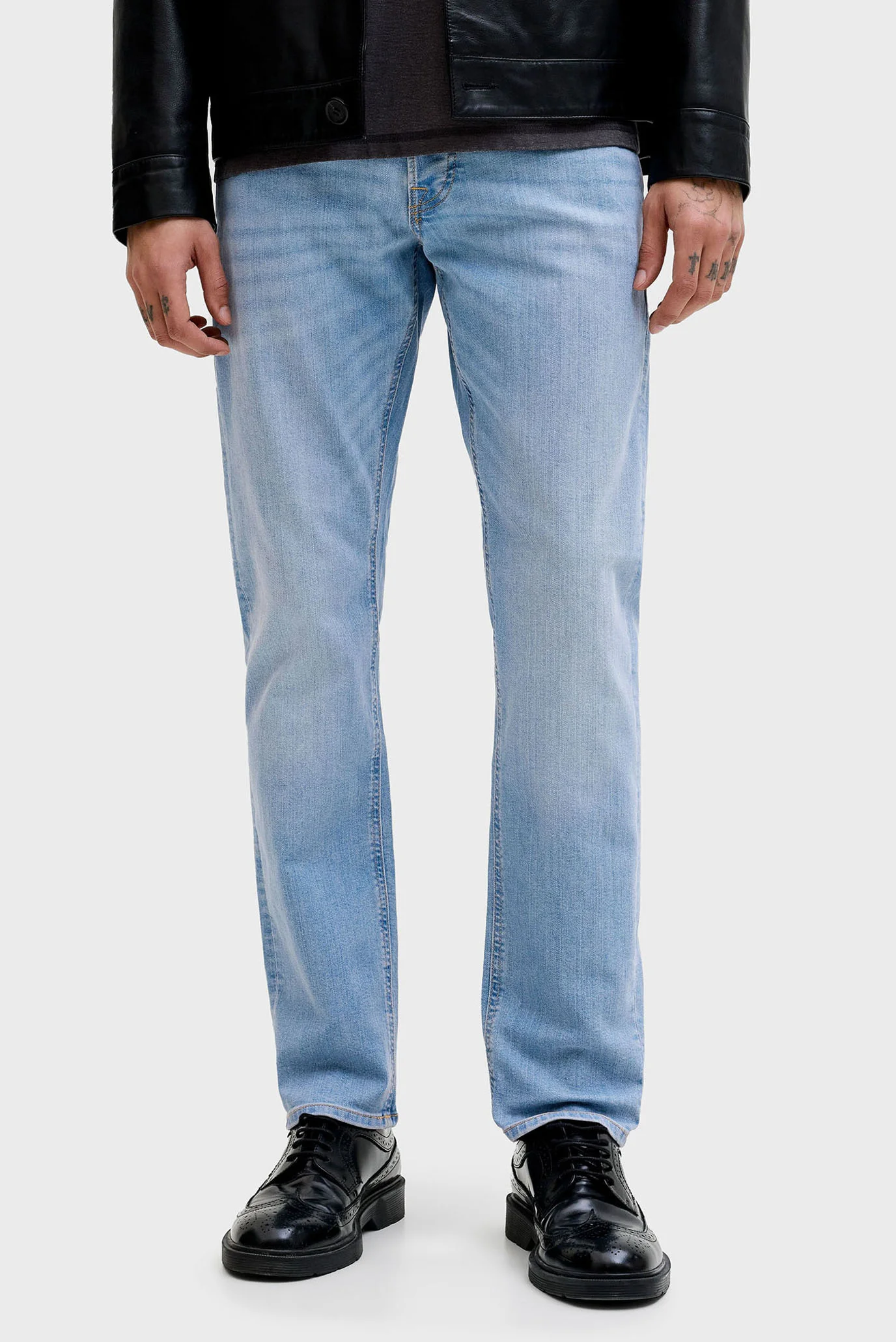 【ジョンじょん】 Мужские голубые джинсы JJIGLENN JJORIGINAL Jack & Jones 12243593