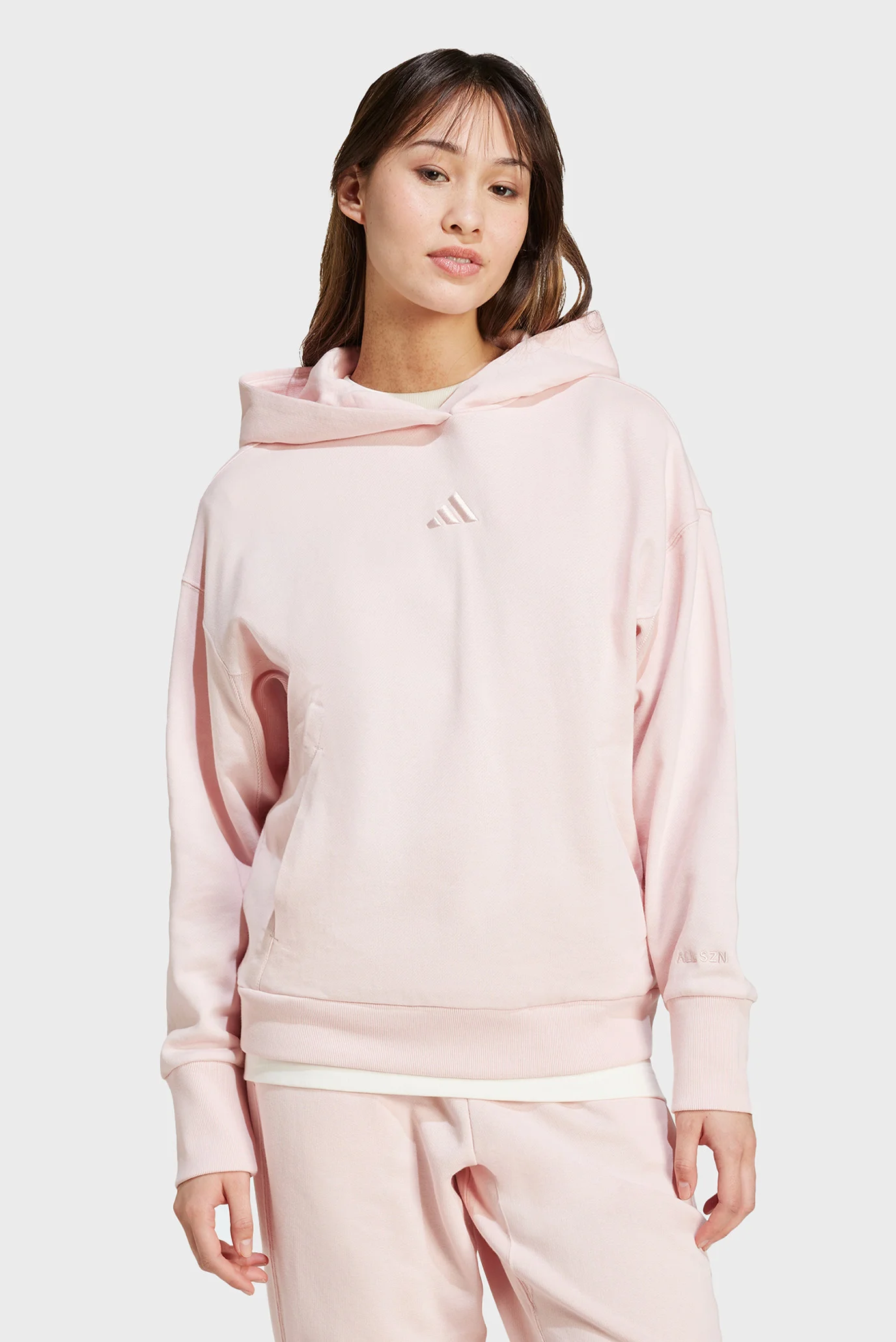 Женское пудровое худи ALL SZN French Terry Loose adidas IY6812