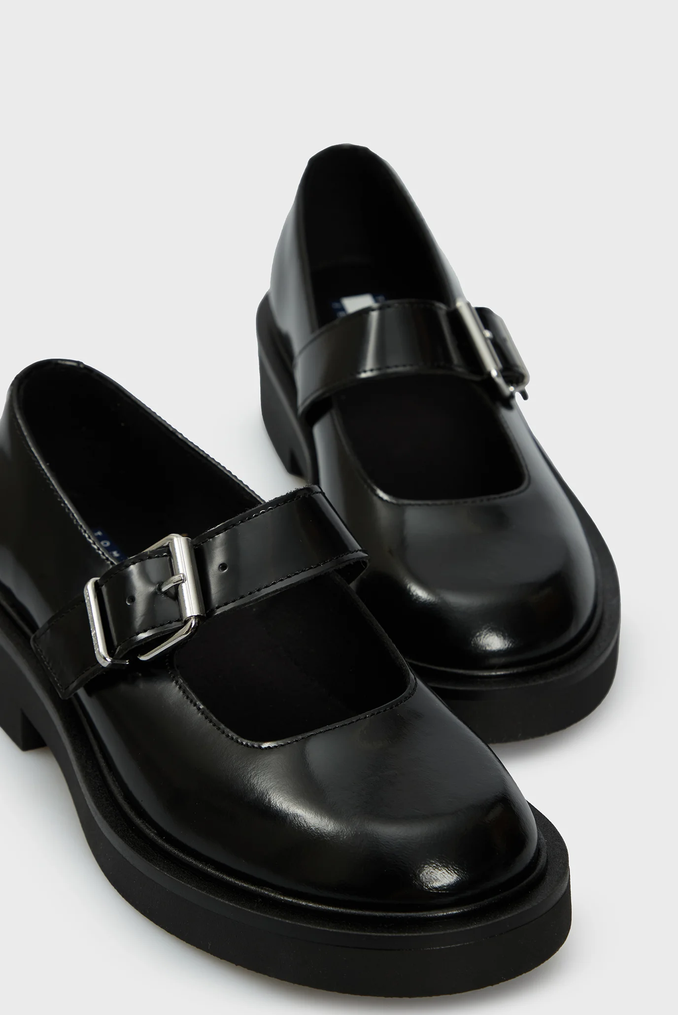 Женские черные кожаные туфли TJW MARY JANE SHOE Tommy Jeans