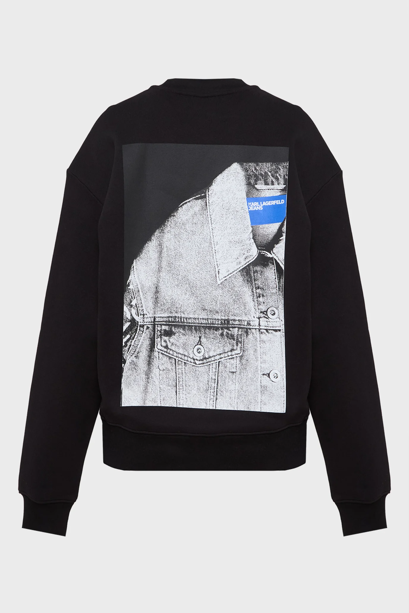 ゆき✈ Жіночий чорний світшот relaxed trompe loeil sweat Karl Lagerfeld