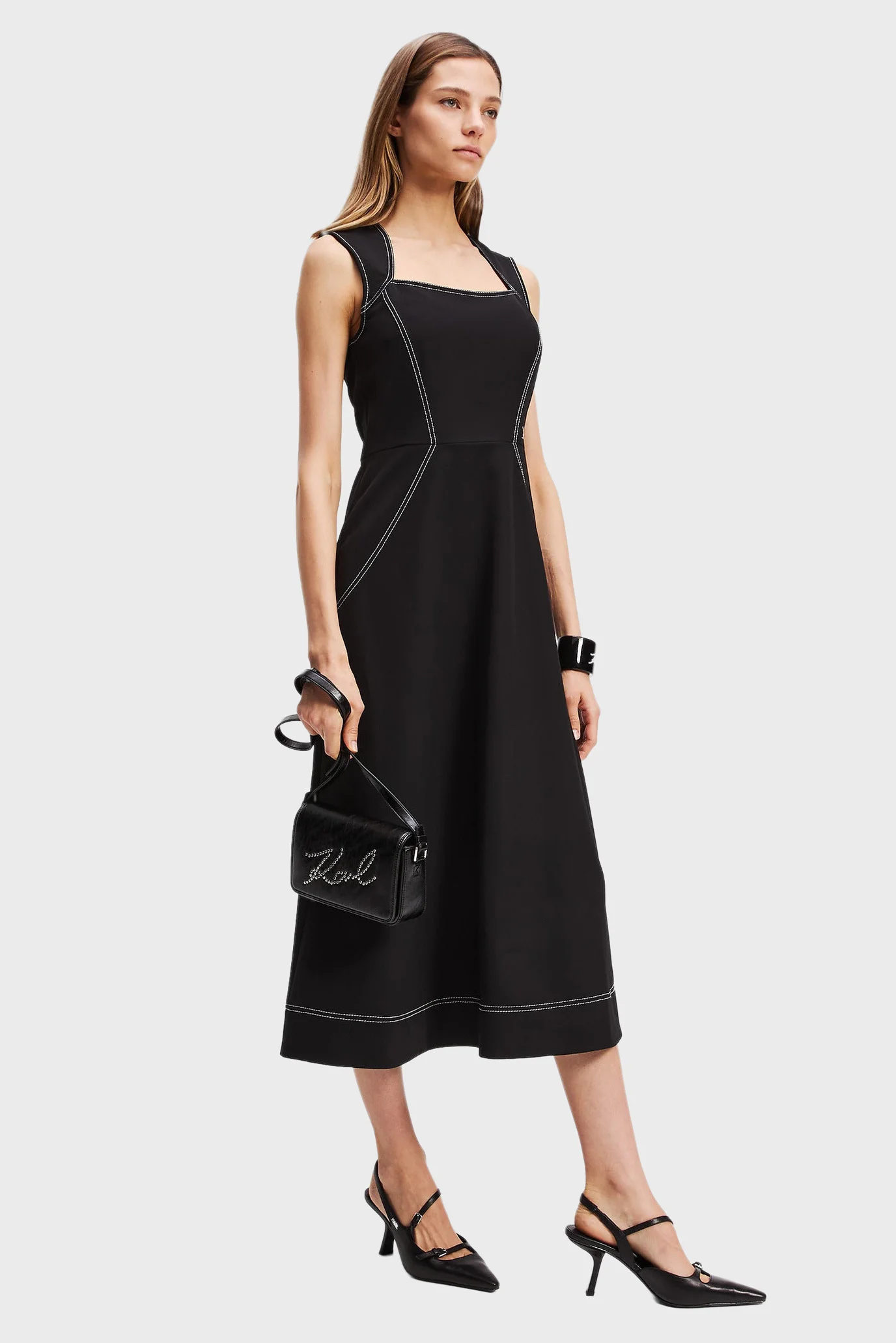 Женский черный сарафан Karl Lagerfeld A3W13032 — MD-Fashion
