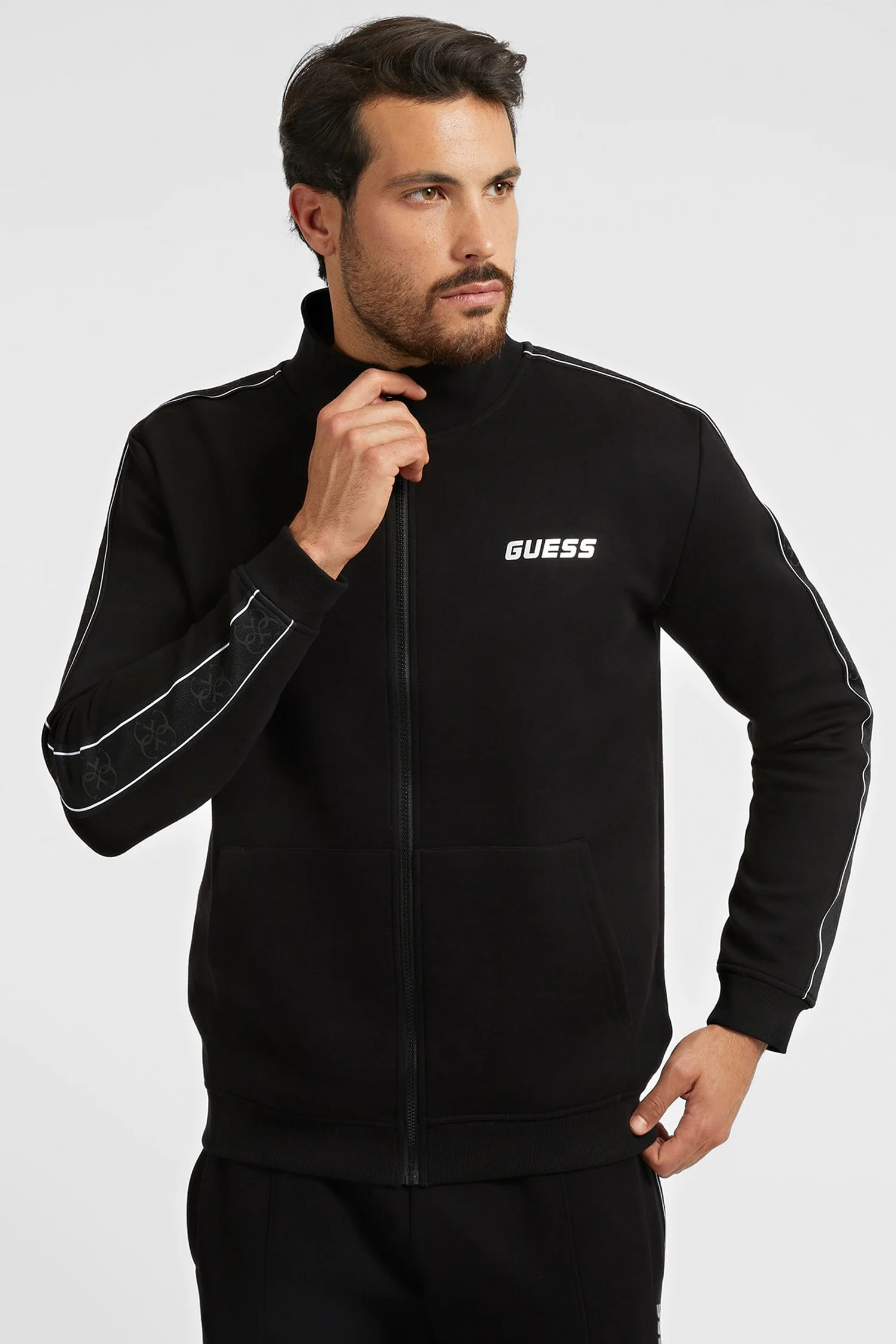 Мужская черная спортивная кофта Guess Z2YQ10.KB3P2;JBLK — MD-Fashion