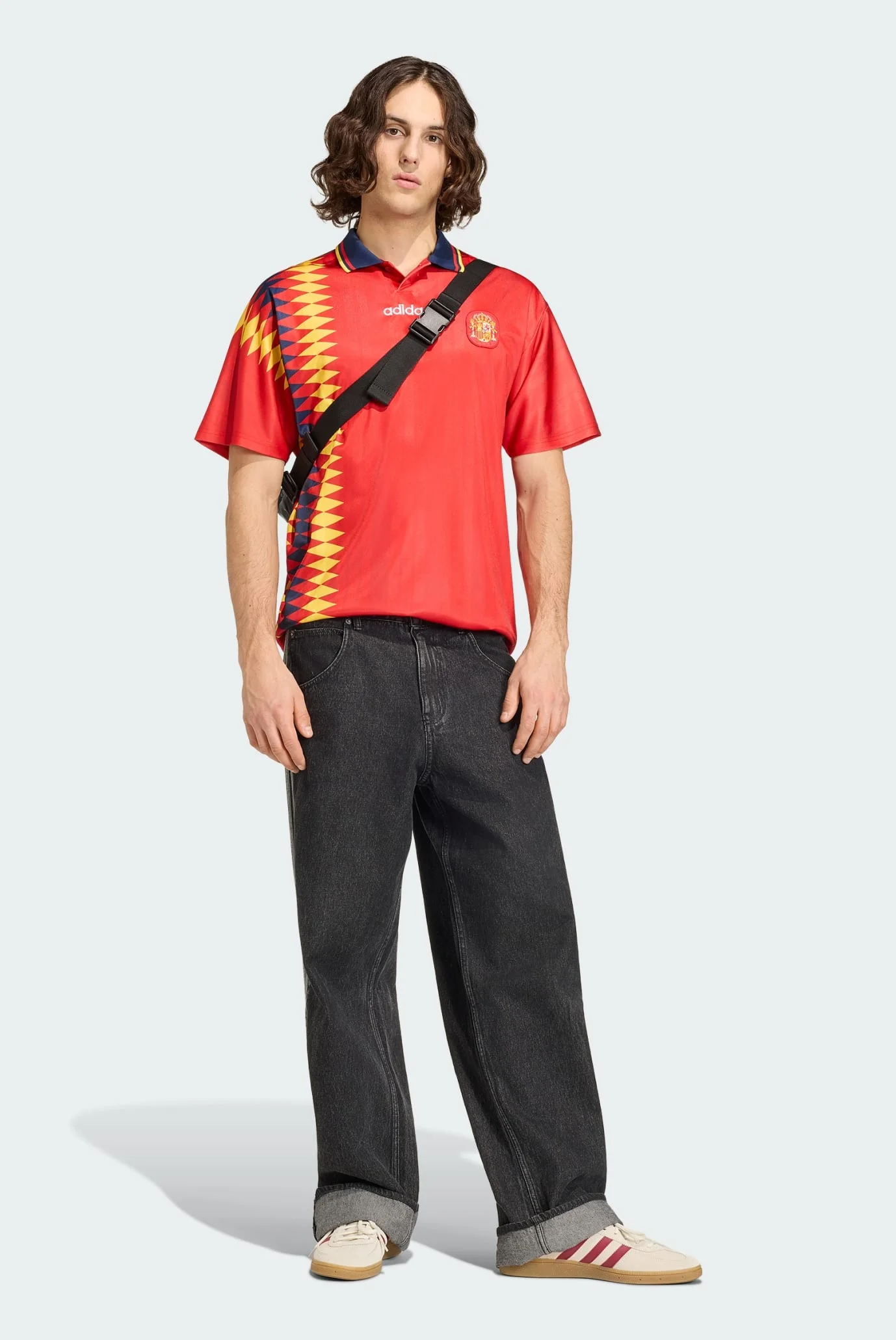 Мужская красная футболка Spain 1994 adidas JN3707 — MD-Fashion