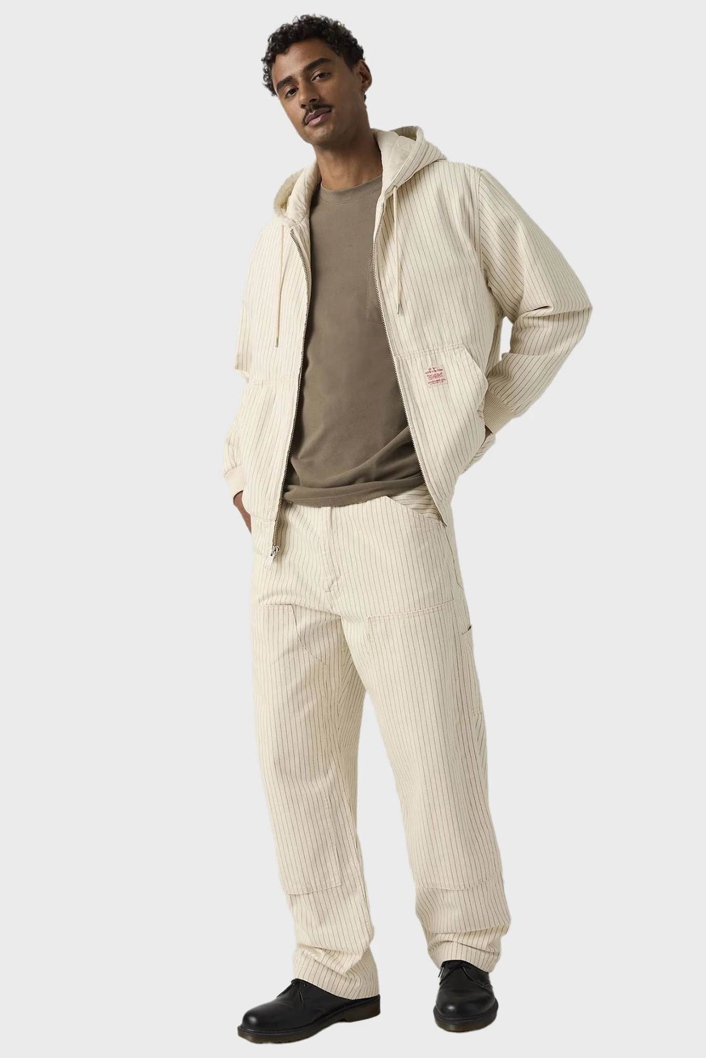 Man シングル まとめ売り【2〜10】27枚 Мужские белые брюки в полоску 568™ Loose Straight Levi's® A7367