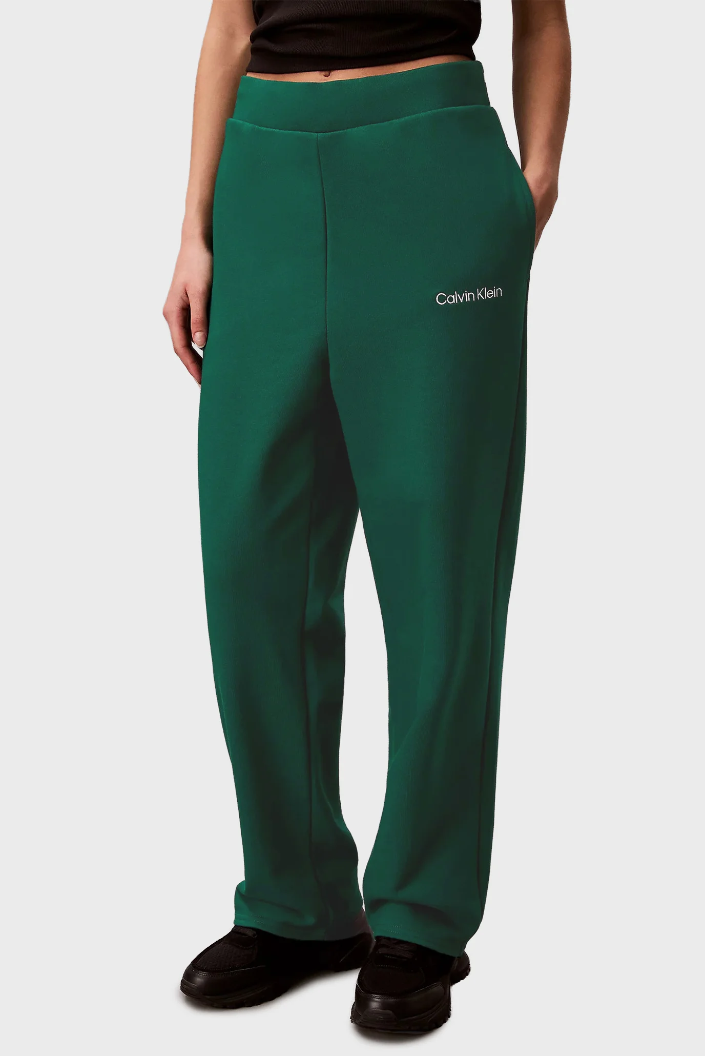 Женские зеленые спортивные брюки STRAIGHT Calvin Klein LVGWF5P627