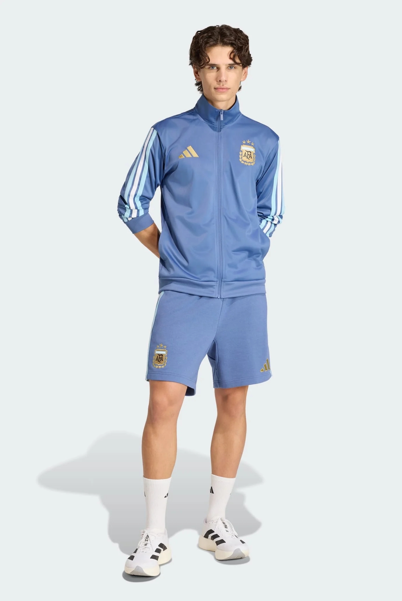 Мужская голубая спортивная кофта Argentina DNA Track adidas JZ6289