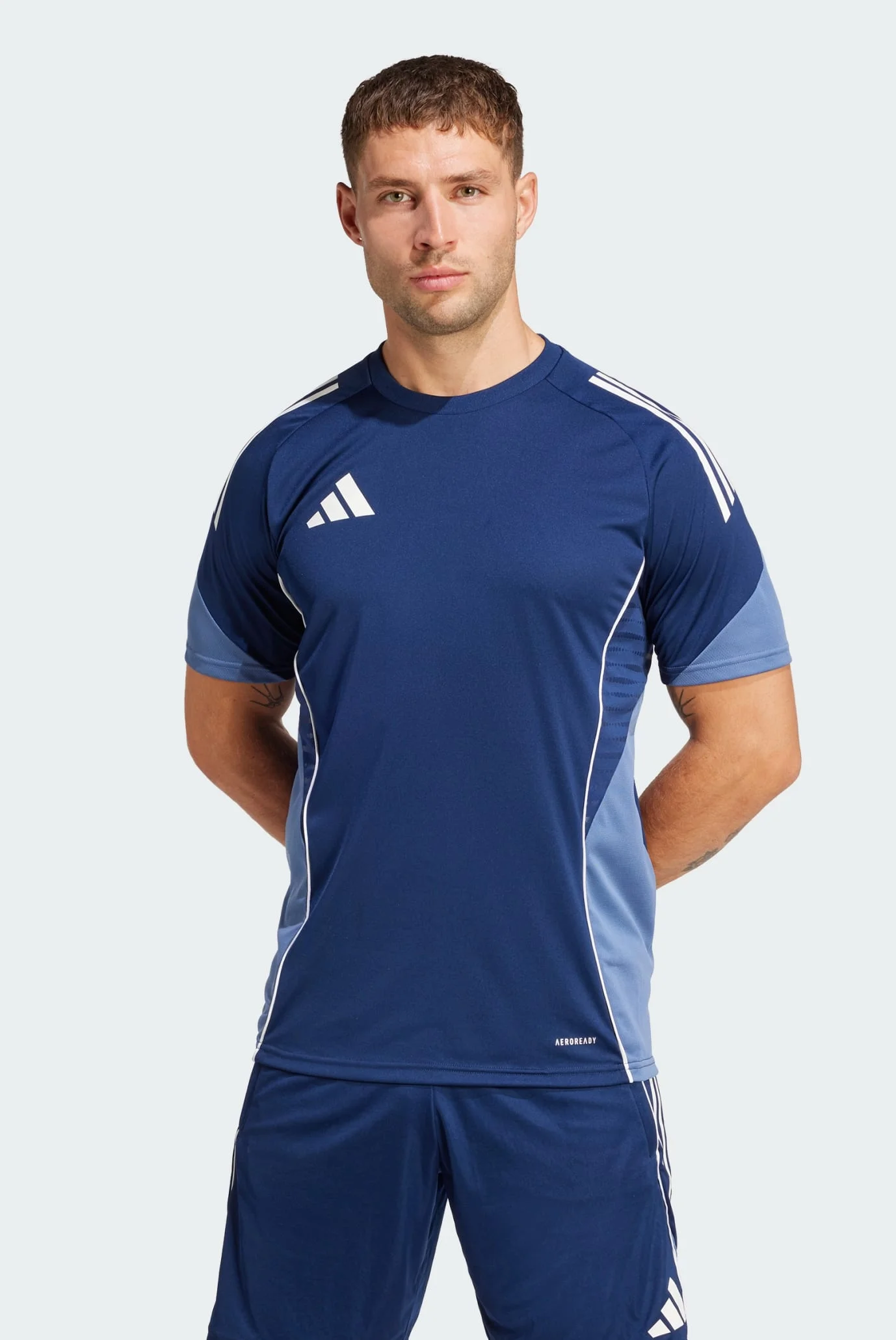 Мужская темно-синяя футболка Tiro 25 Competition adidas JI6555