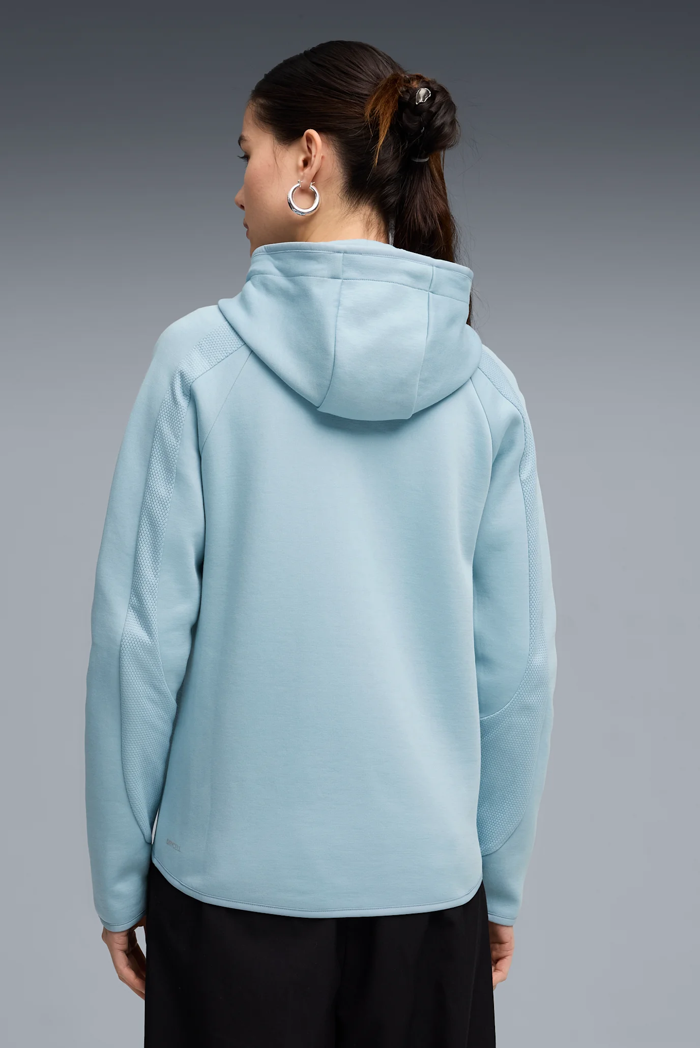 Жіноче блакитне худі Evostripe Full-Zip Hoodie Women PUMA