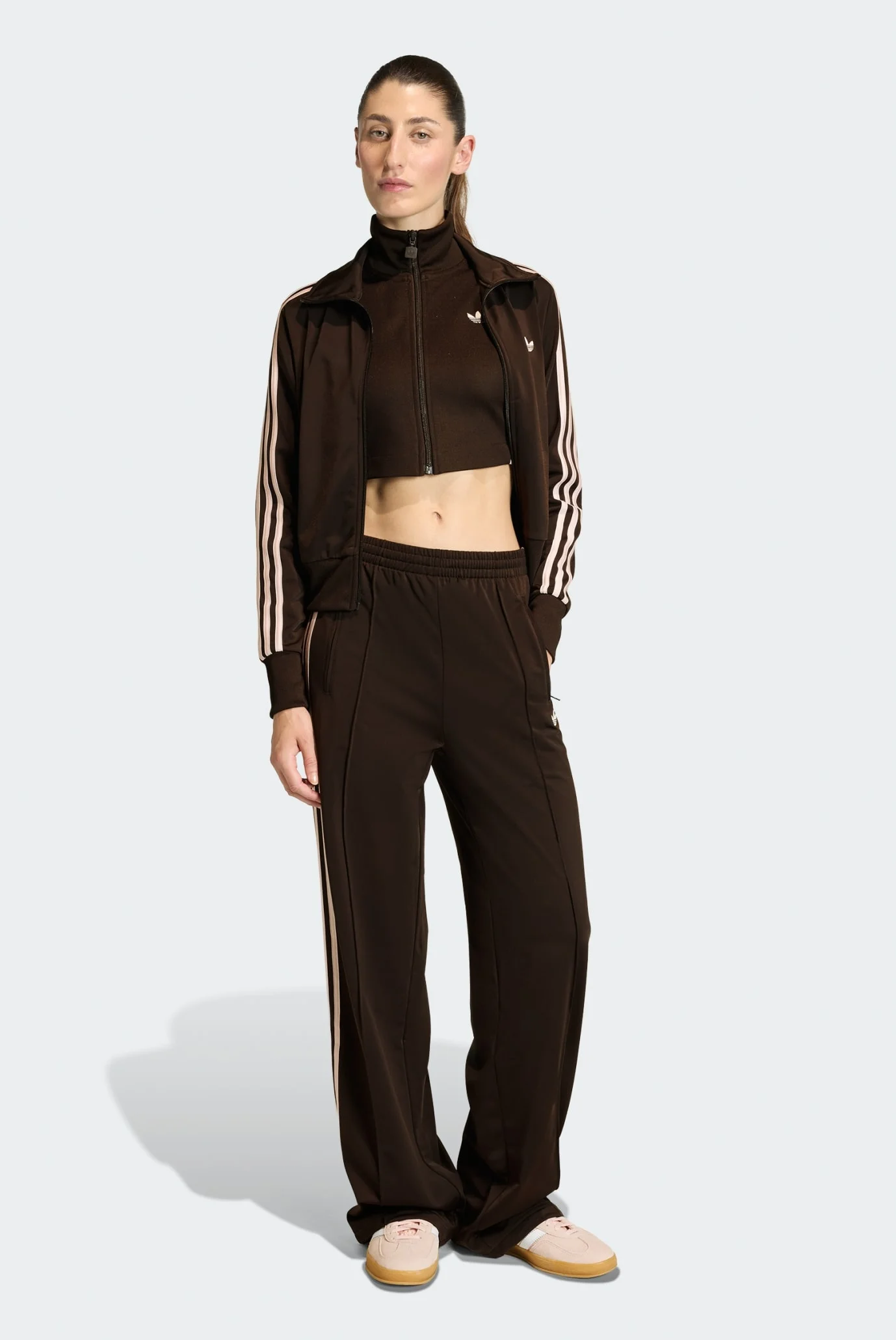 Женские коричневые спортивные брюки FB LOOSE TP adidas KD3664 — MD
