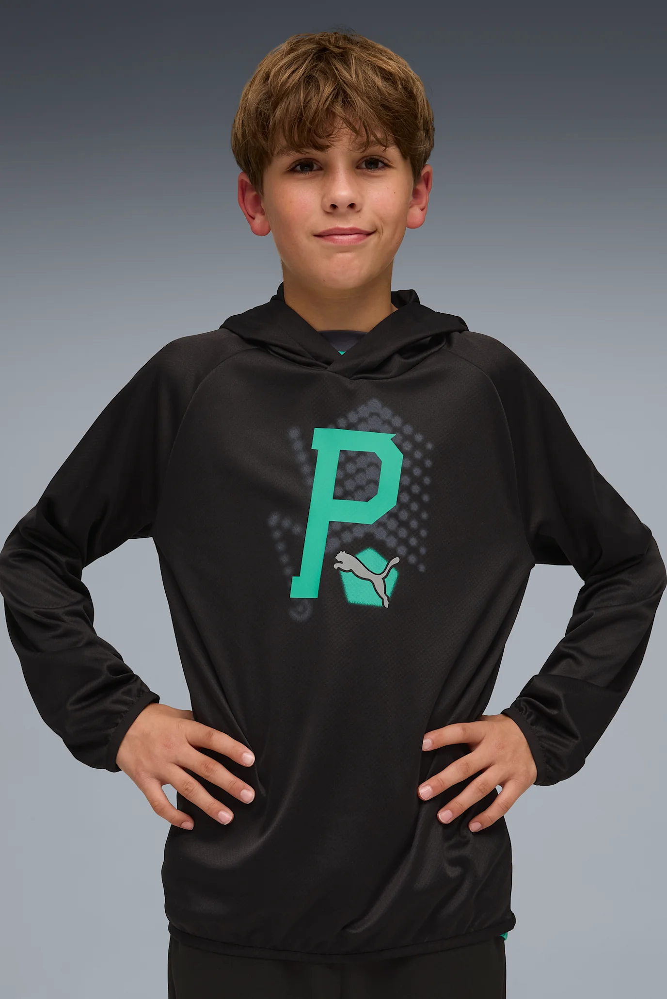 Дитяче чорне худі Active Sports Lightweight Hoodie Youth PUMA