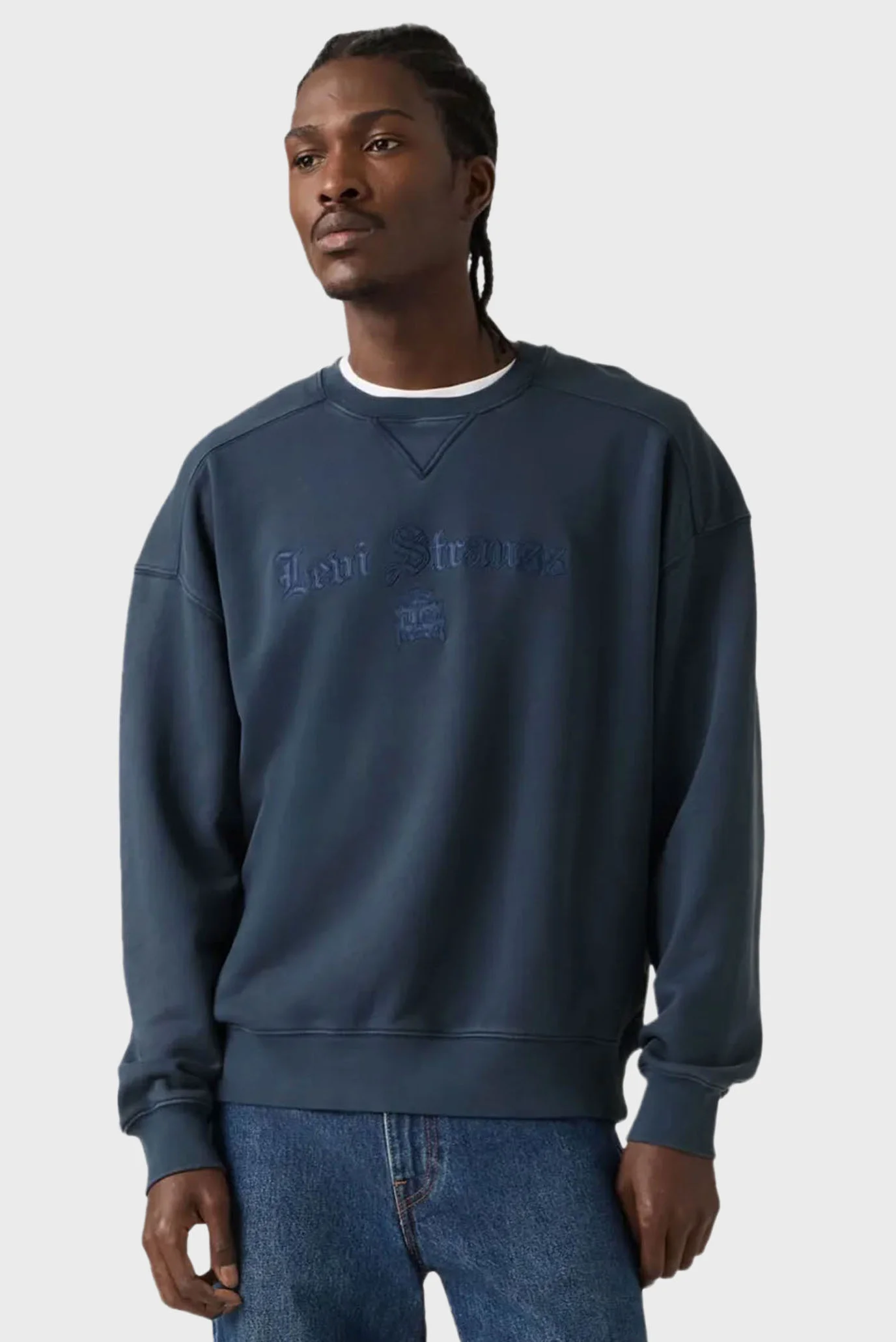 ブルースシロウ Чоловічий темно-синій світшот Levi's® 005PK;0003 — MD-Fashion