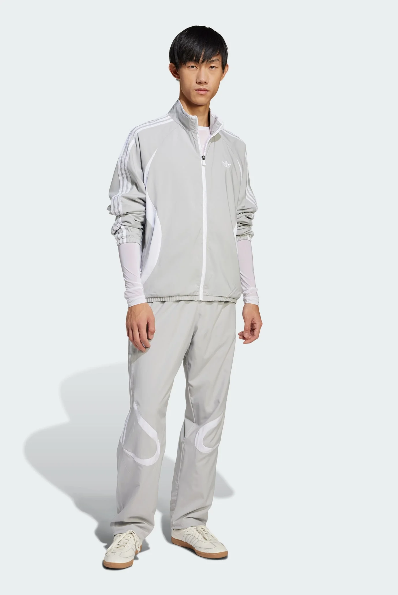 Чоловіча сіра спортивна кофта Adicolor Teamgeist adidas JN4842