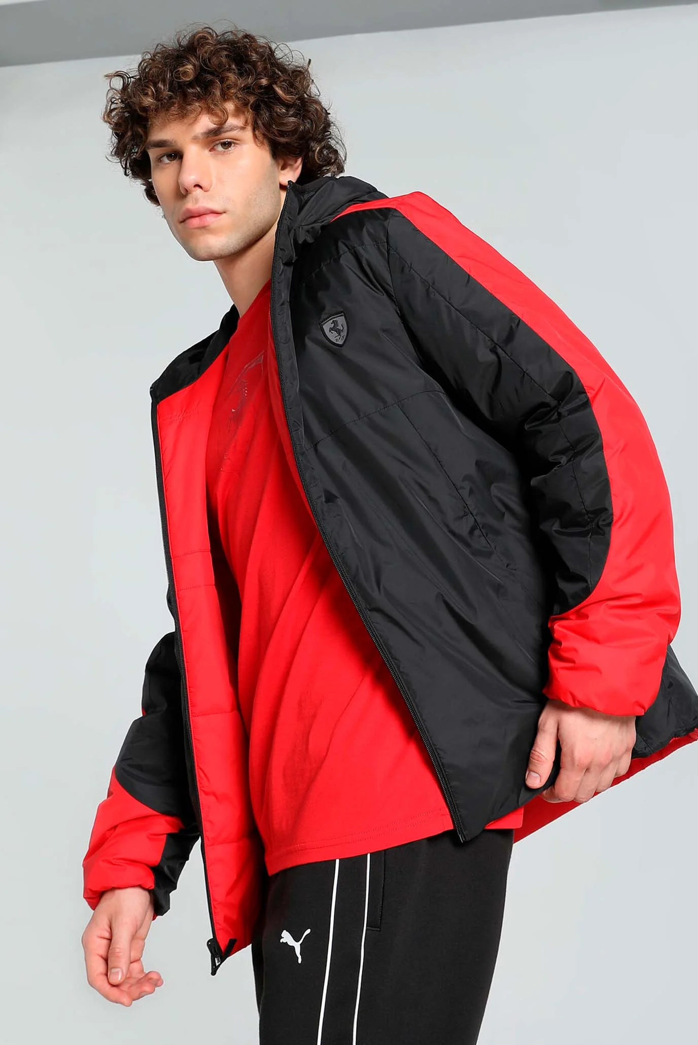 Мужская двусторонняя куртка Scuderia Ferrari Style Padded Jacket