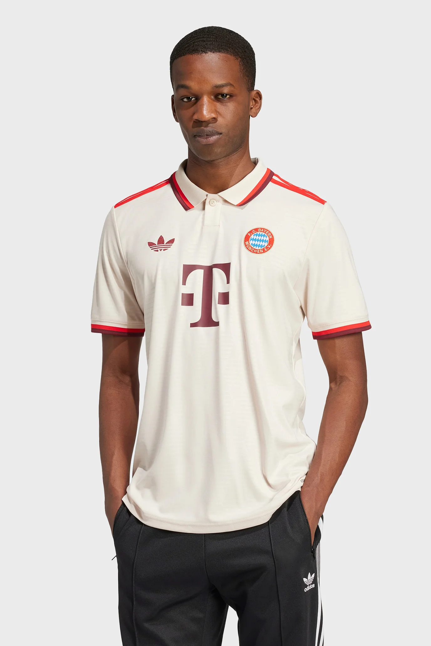 Мужское белое поло FC Bayern 24/25 Third adidas IZ3129 — MD-Fashion