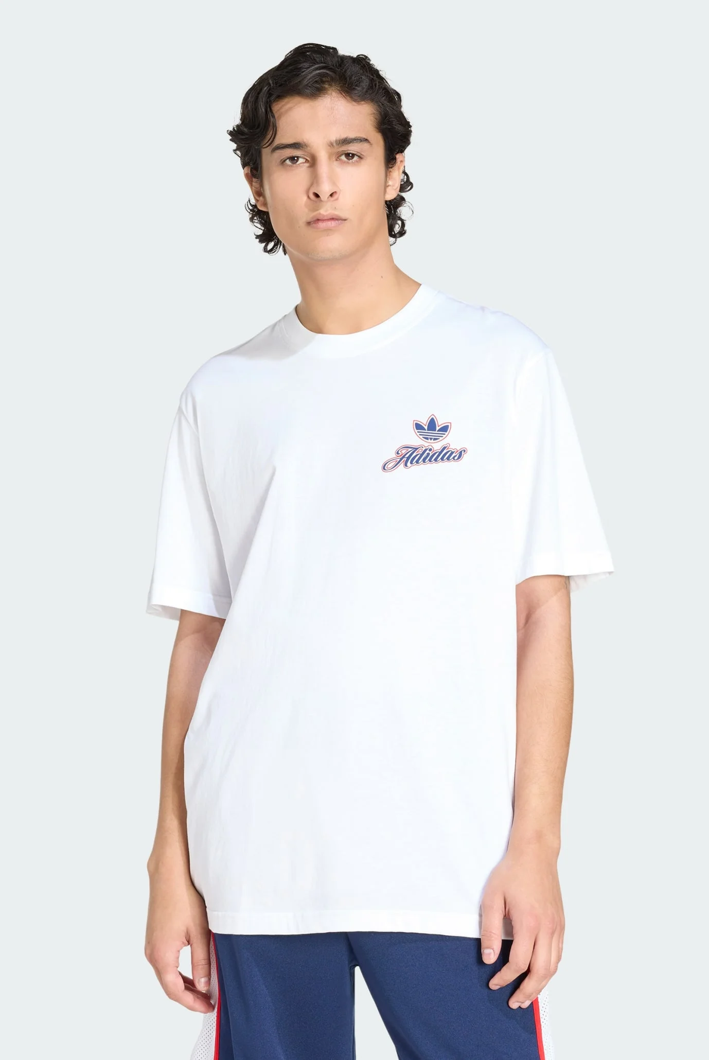 Мужская белая футболка SUMMER LEAGUE GFX VARSITY adidas KE2248