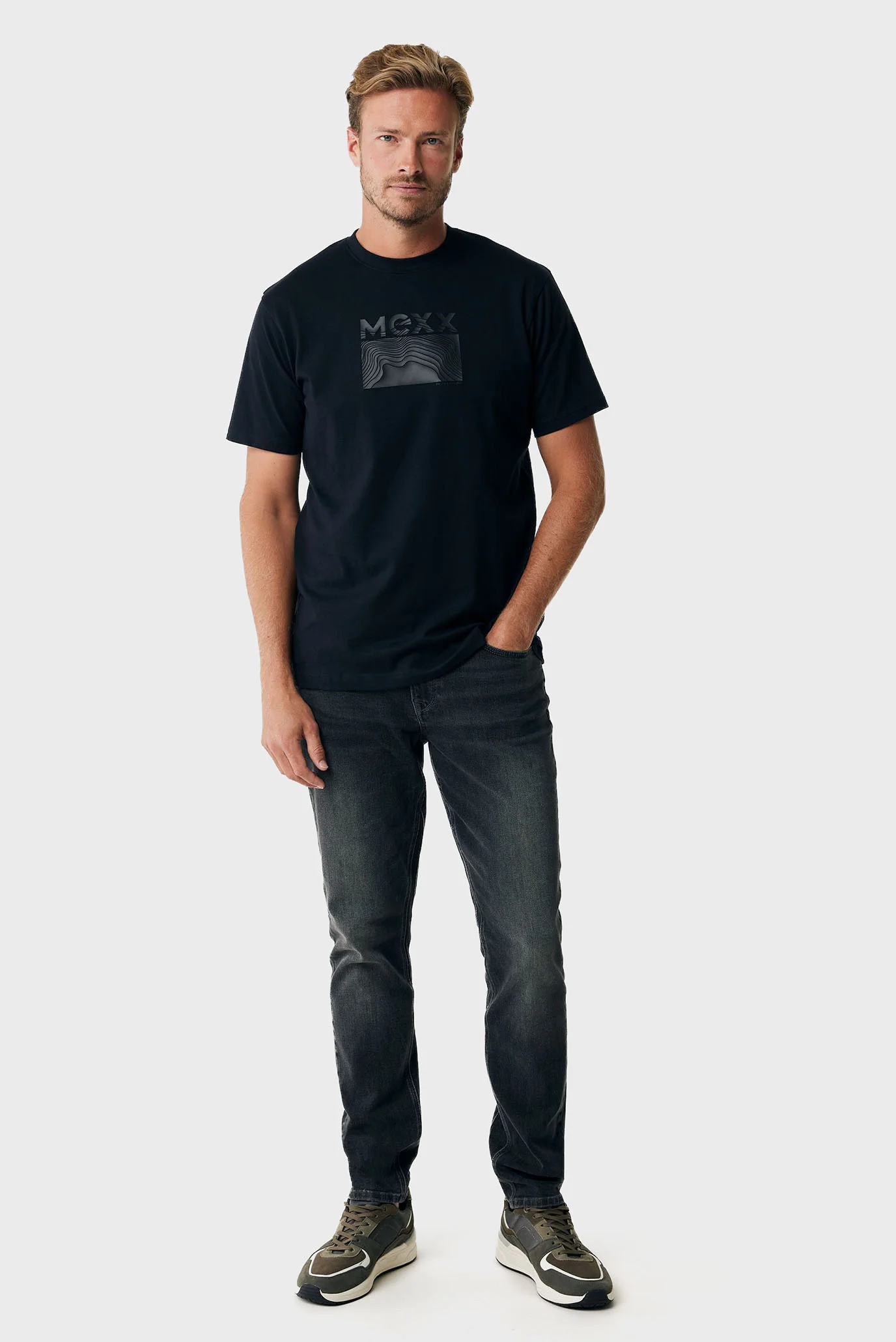 Мужская черная футболка SS Mexx MF007805843M — MD-Fashion