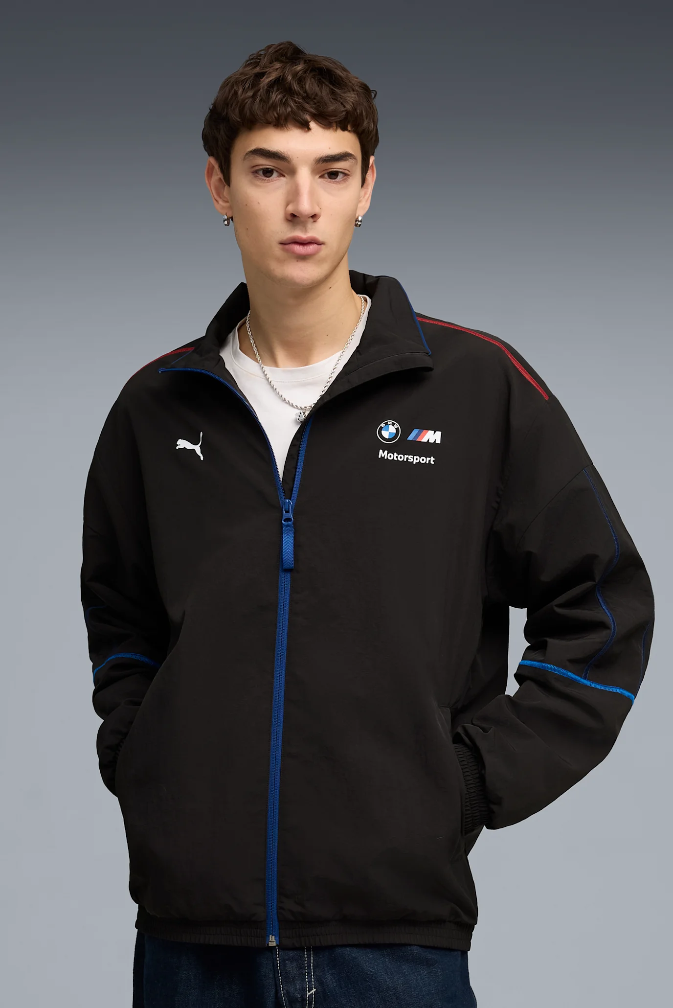 Мужская черная куртка BMW M MOTORSPORT Sportswear MT7 Track Jacket