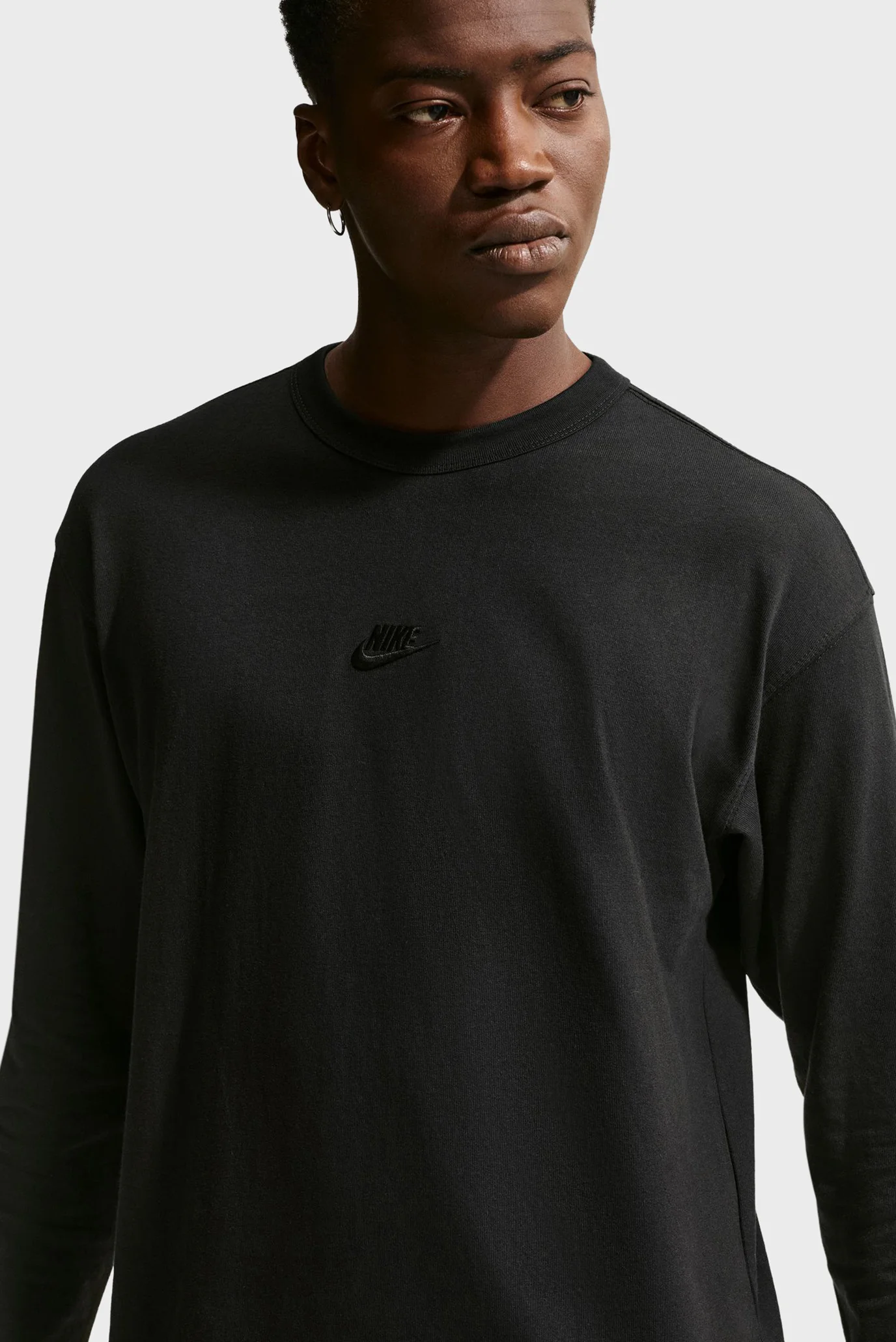 NIKE 4点セット M/S Чоловічий чорний лонгслів M NSW TEE LSE LS PREM ESS SUST Nike