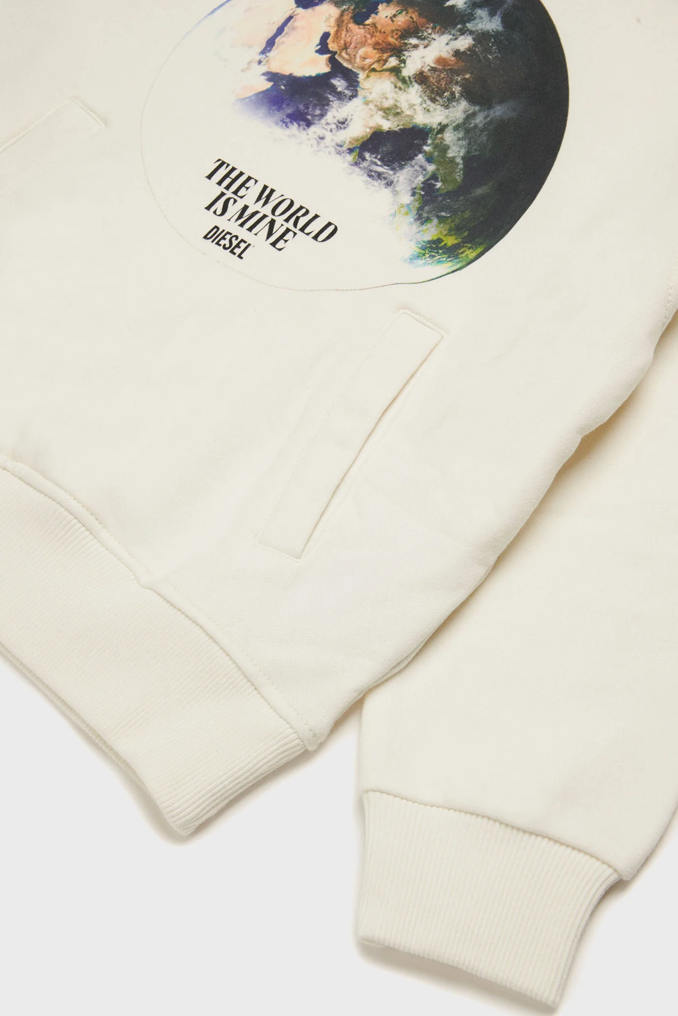 Детское белое худи SGINNWELTHOOD OVER Diesel Kids J02003 0JFAV 