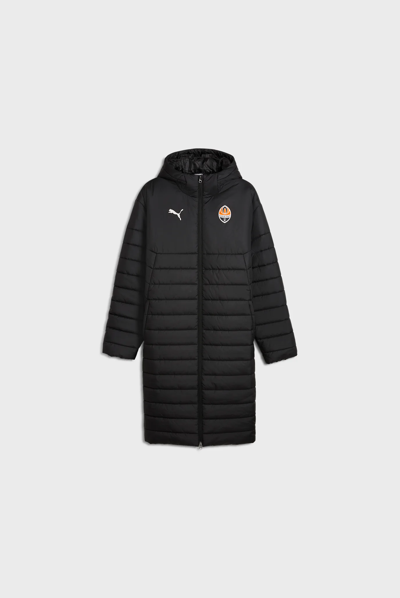 Мужская черная куртка FC Shakhtar Donetsk Bench Jacket Men PUMA