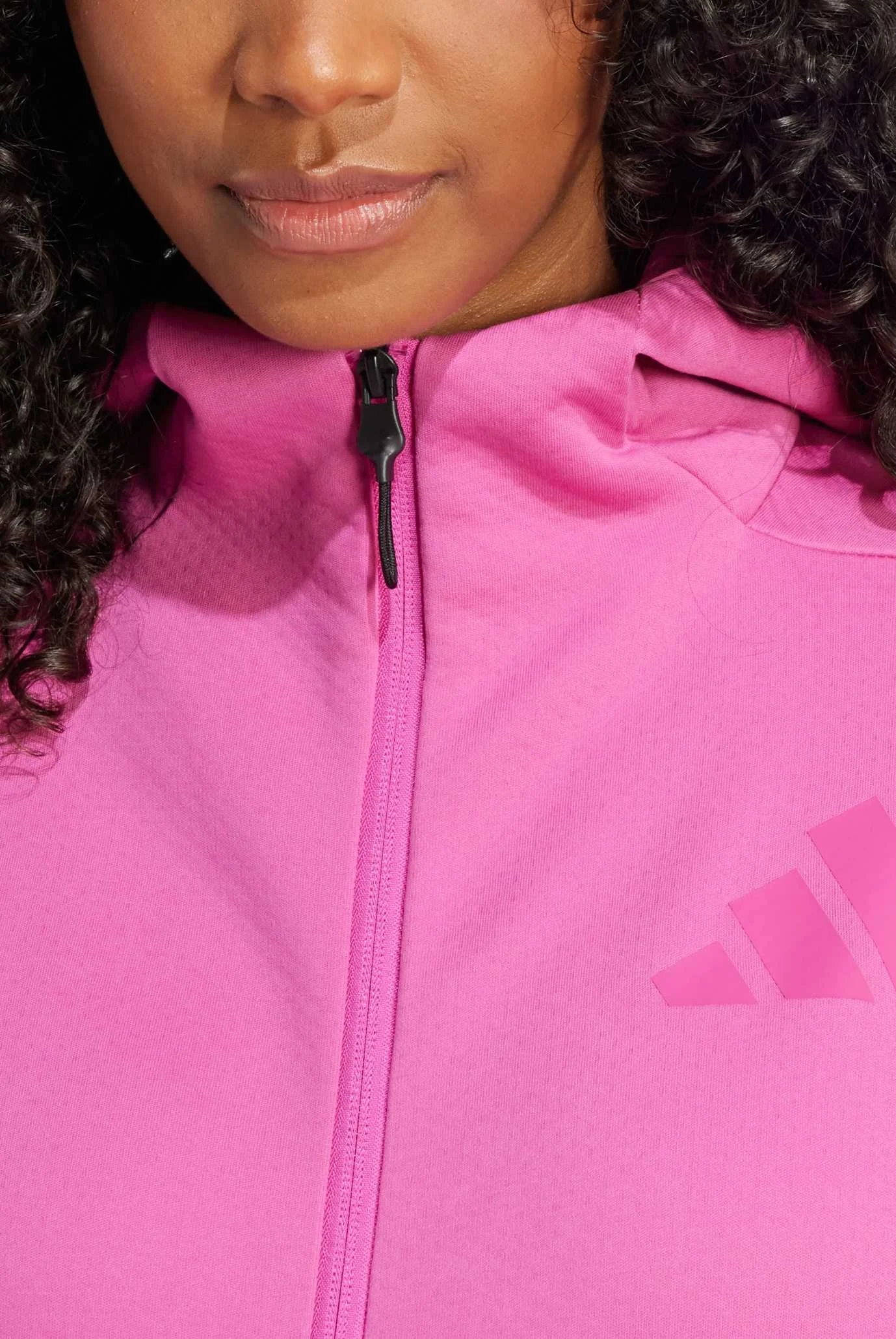 Женское розовое худи adidas Z.N.E. Full-Zip adidas JD0816 — MD-Fashion