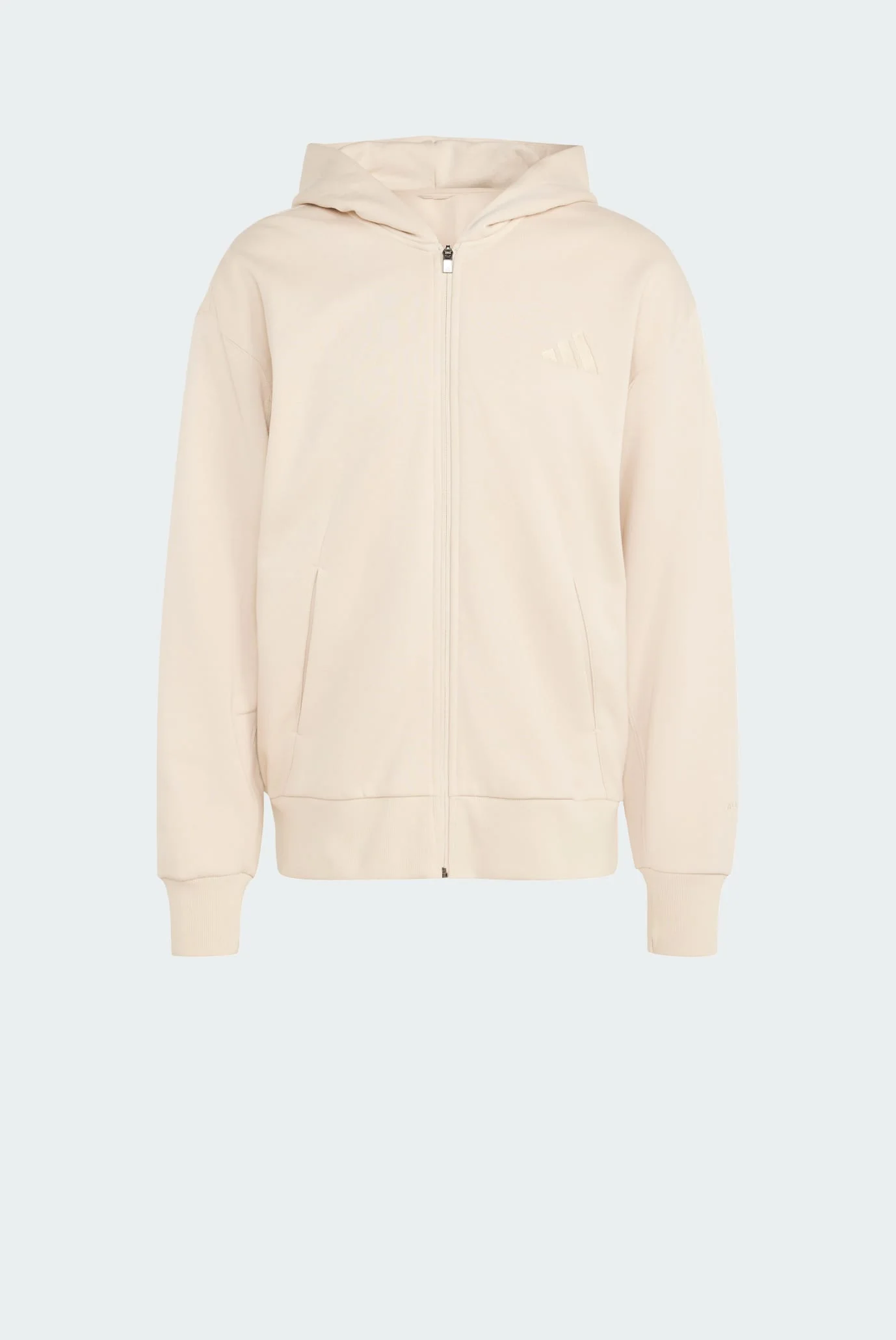 Мужское бежевое худи ALL SZN Fleece Full-Zip adidas KC3161 — MD