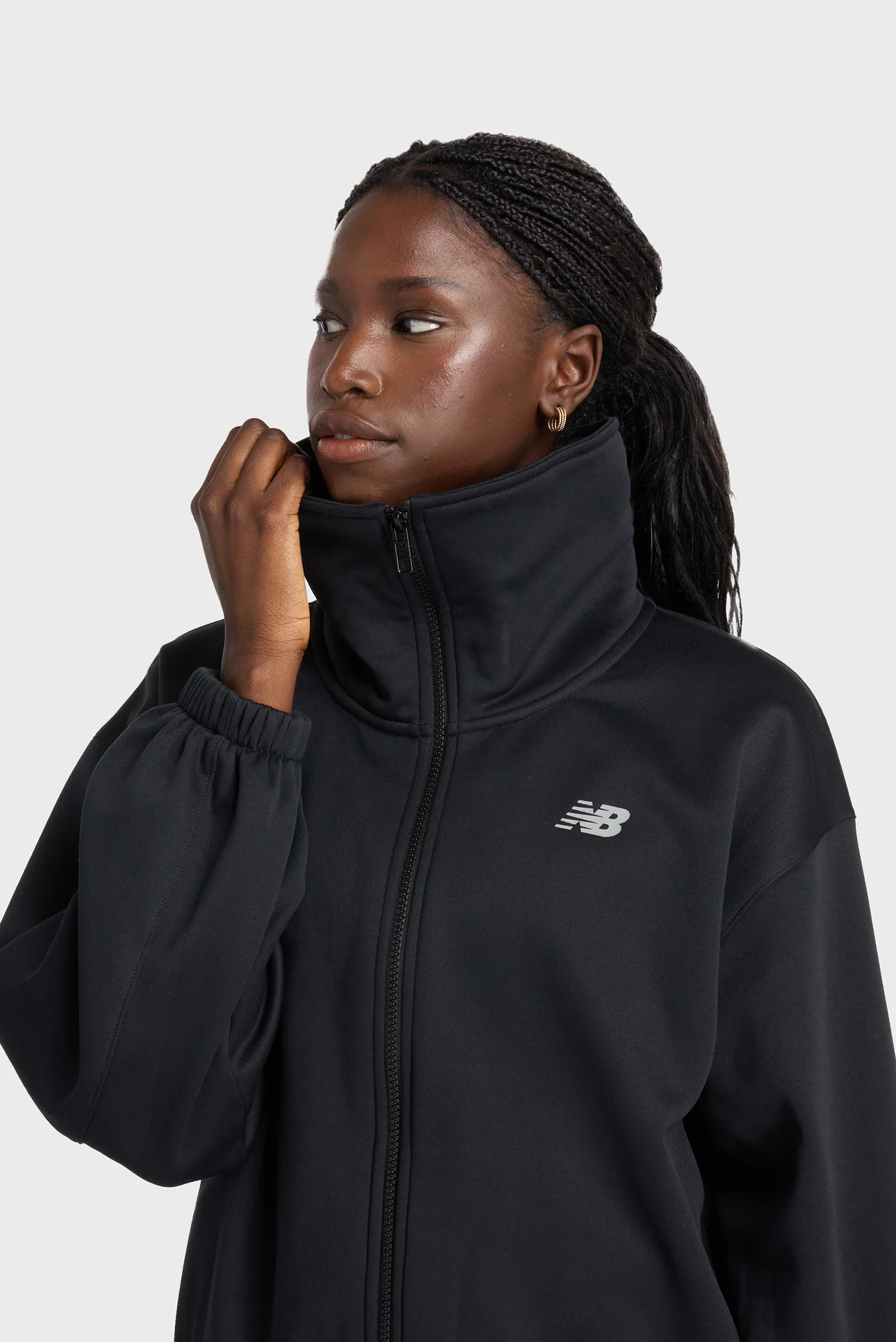 Жіноча чорна спортивна кофта Performance Fleece FZ New Balance