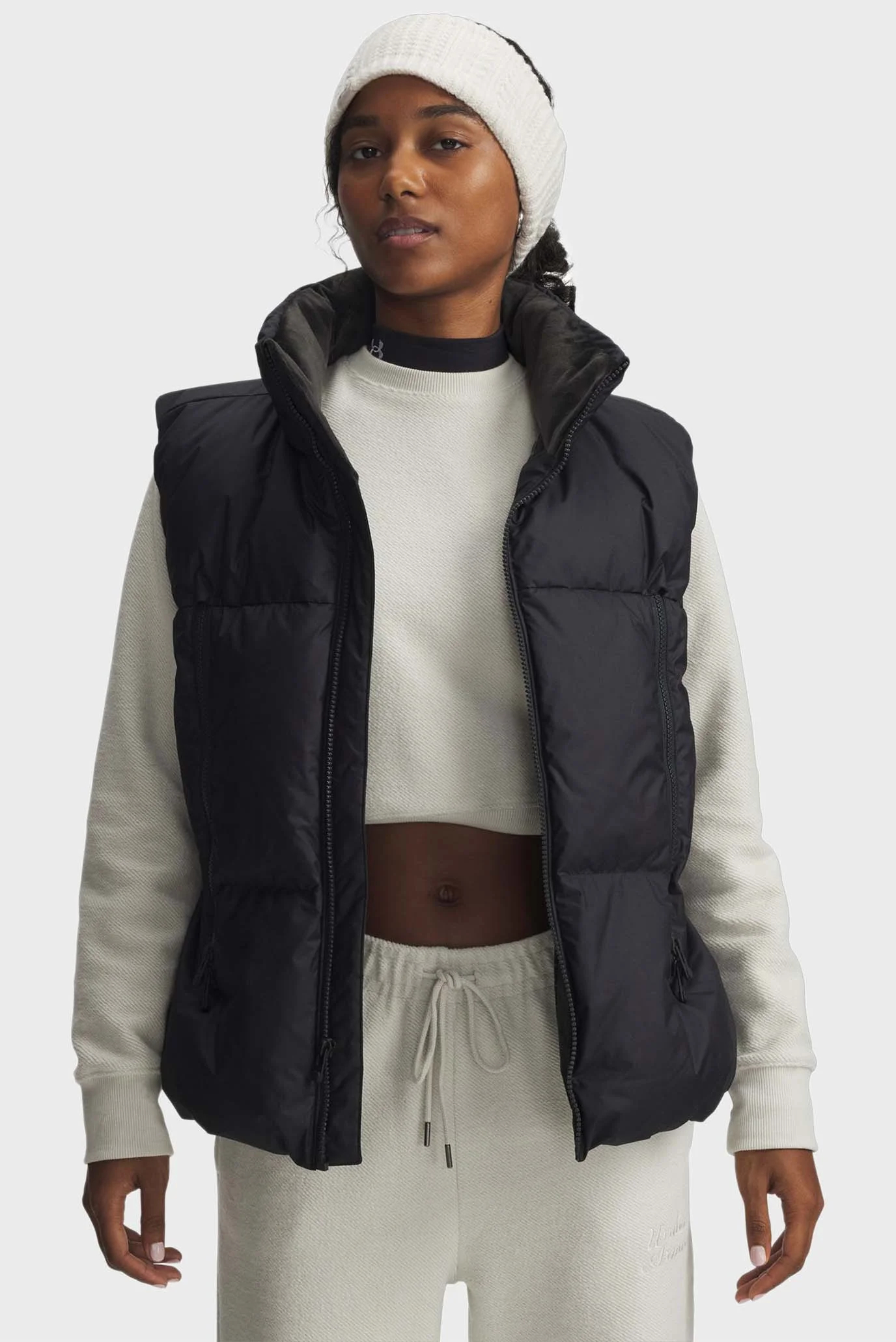 Женский черный пуховой жилет Limitless Down Puffer Vest Under