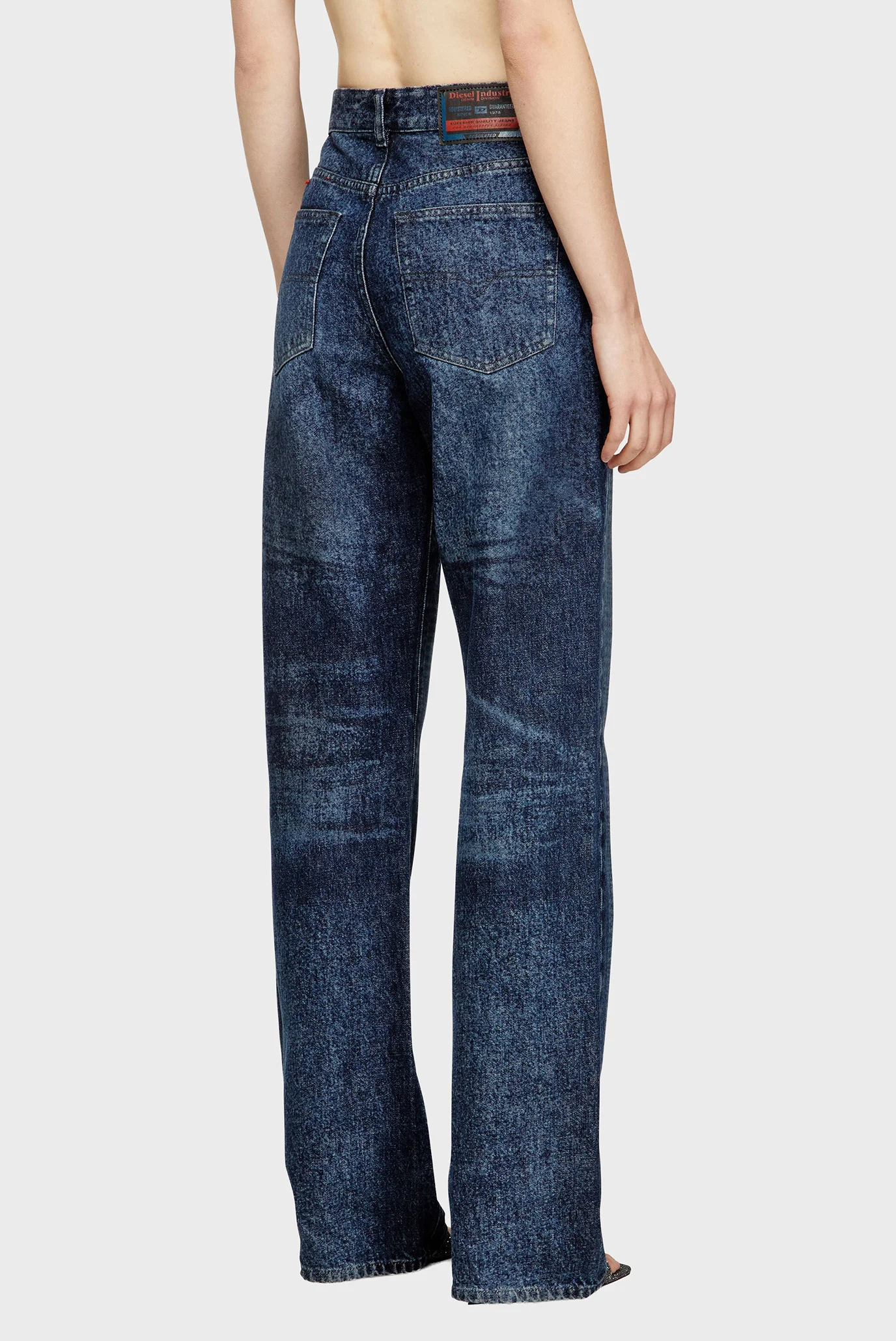 Женские синие джинсы в клетку SENT Diesel A21692 007CV — MD-Fashion