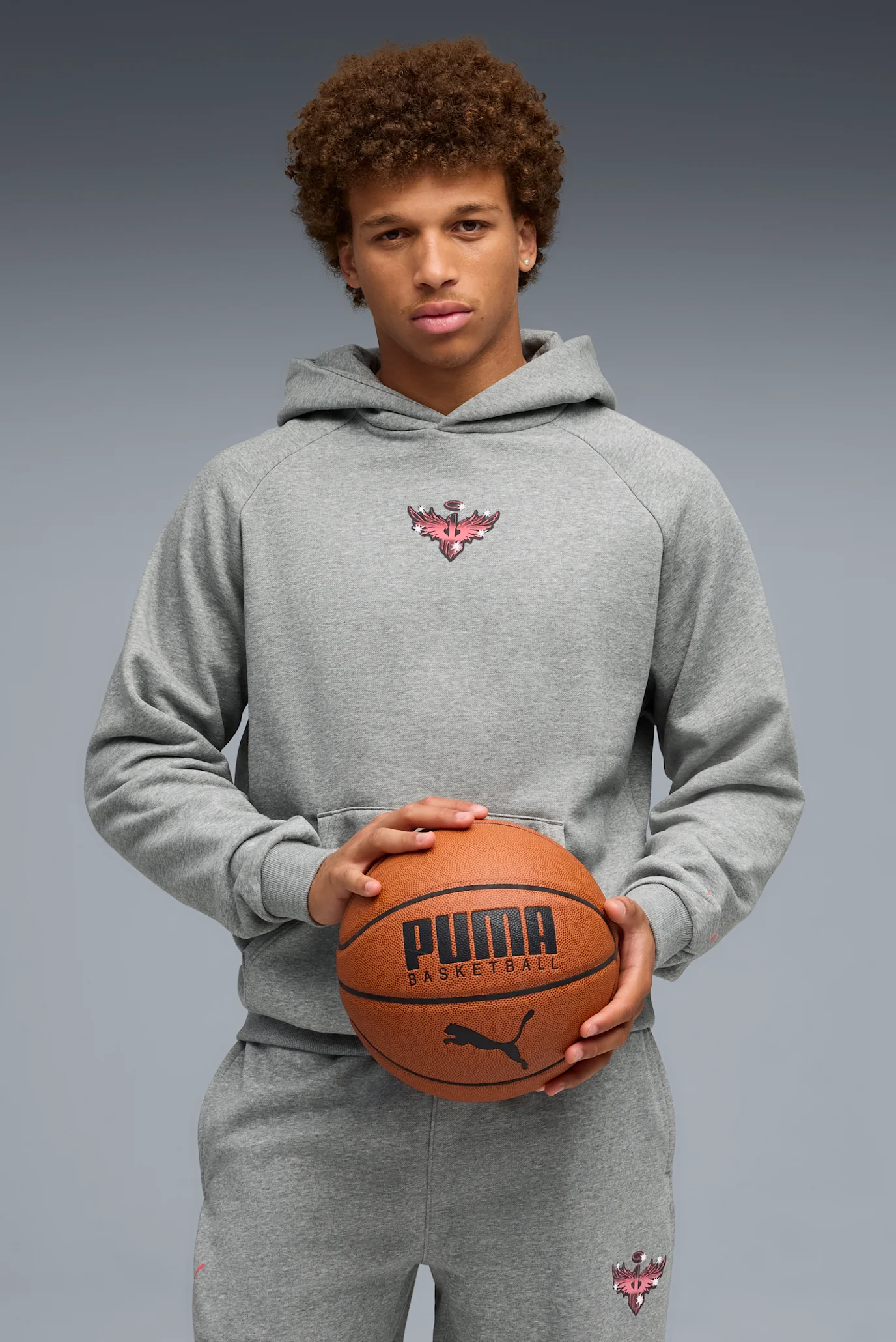 Мужское серое худи Melo Alwayz On 1 Basketball Hoodie Men PUMA