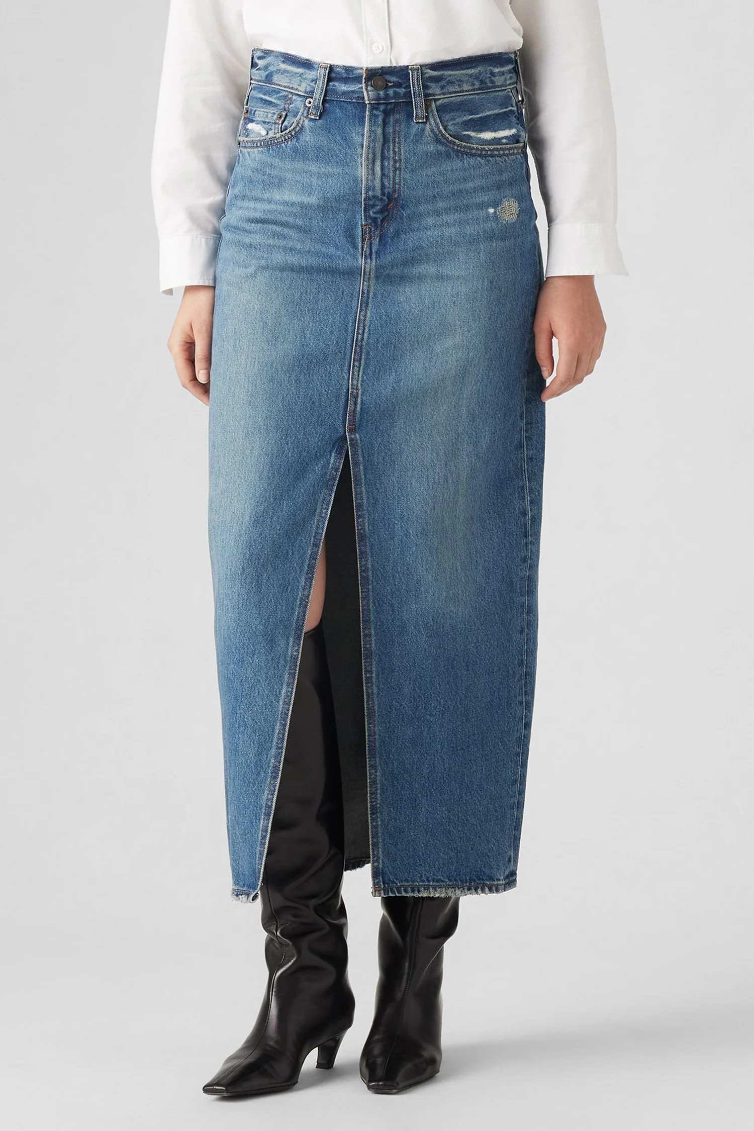 Женская синяя джинсовая юбка Levi's® A7512;0008 — MD-Fashion