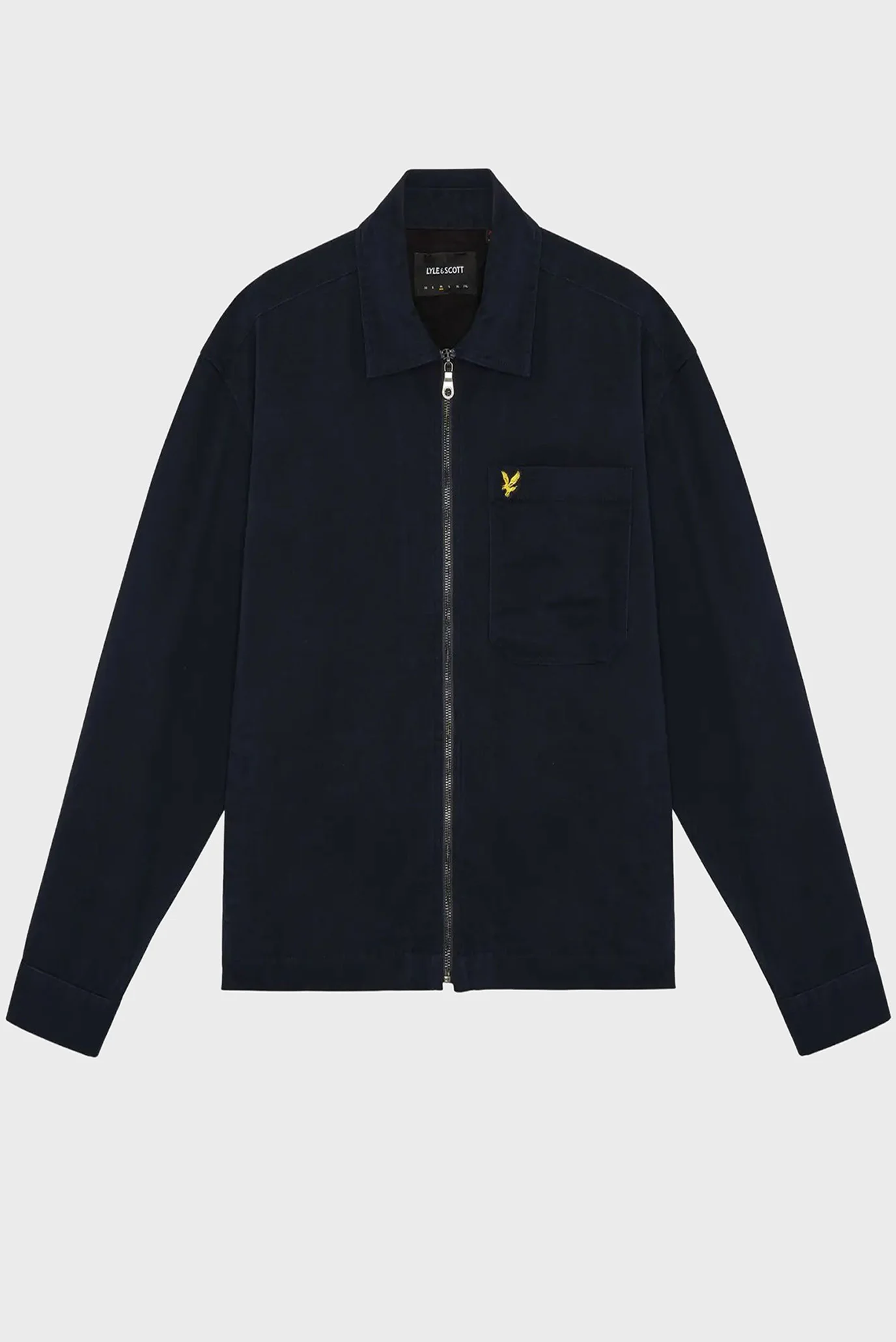 Мужская темно-синяя куртка ENZYME WASH ZIP Lyle & Scott LW2412V
