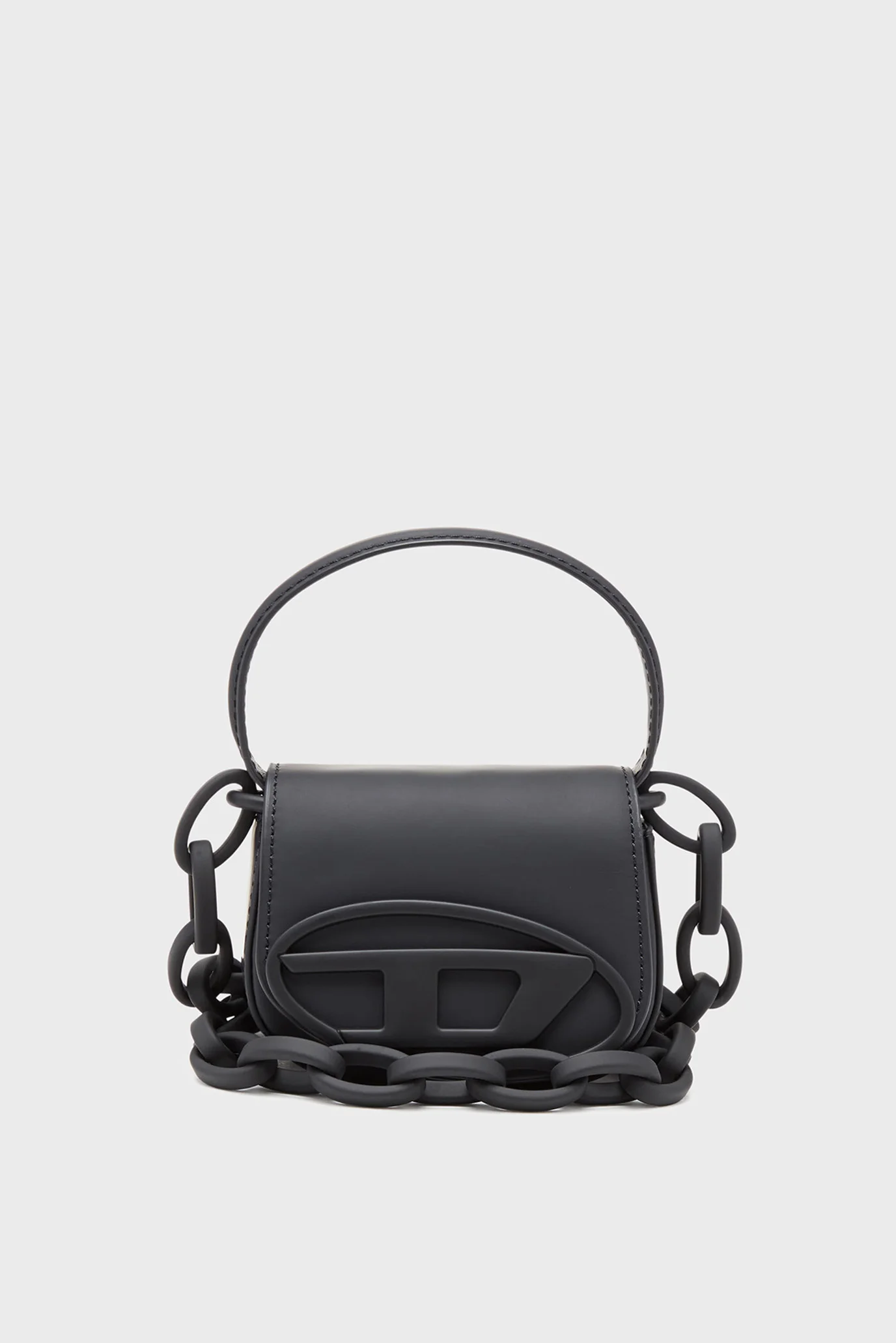Женская черная кожаная сумка 1DR Diesel X08709 P6248 — MD-Fashion