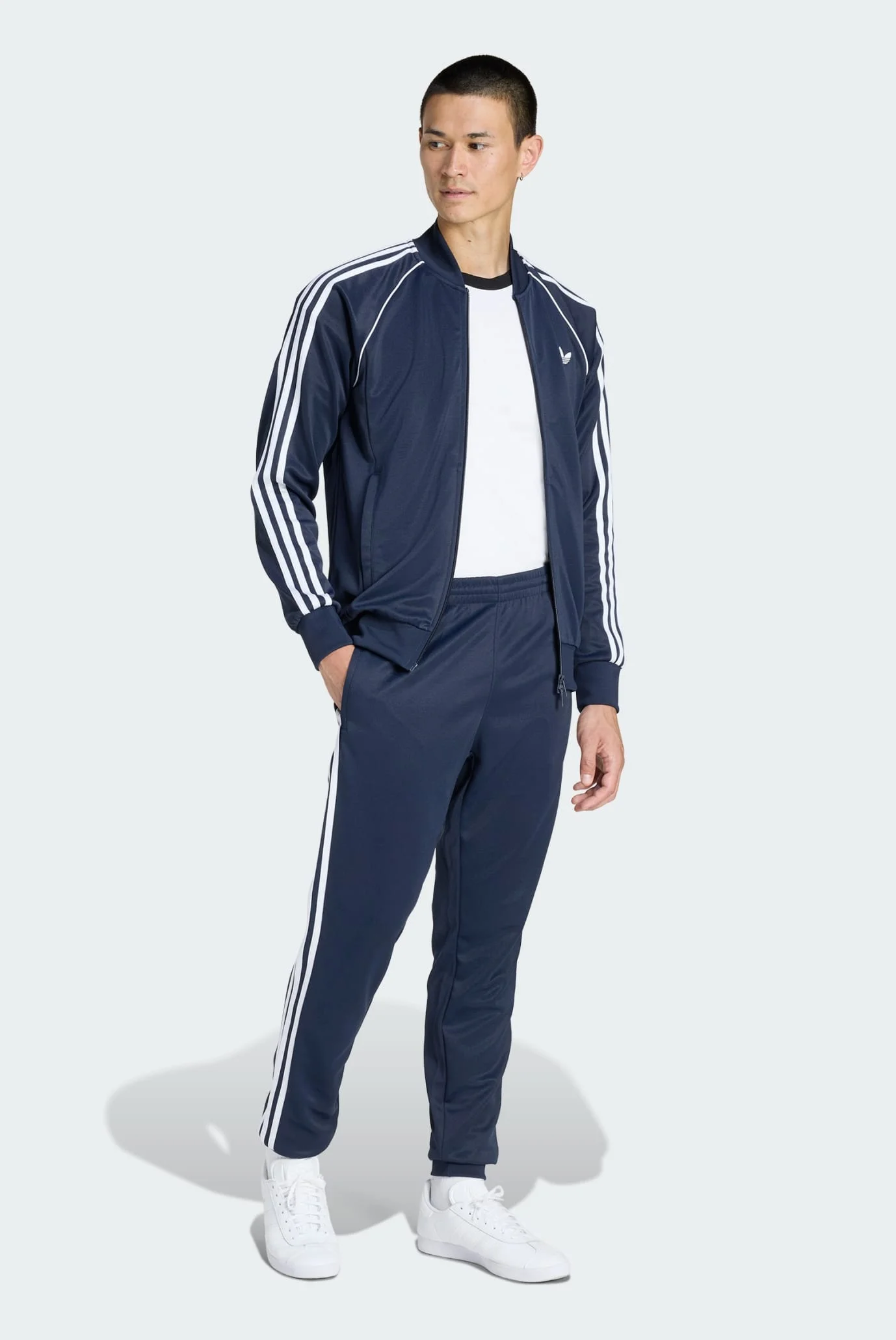 Мужские синие спортивные брюки SST adidas KE3516 — MD-Fashion