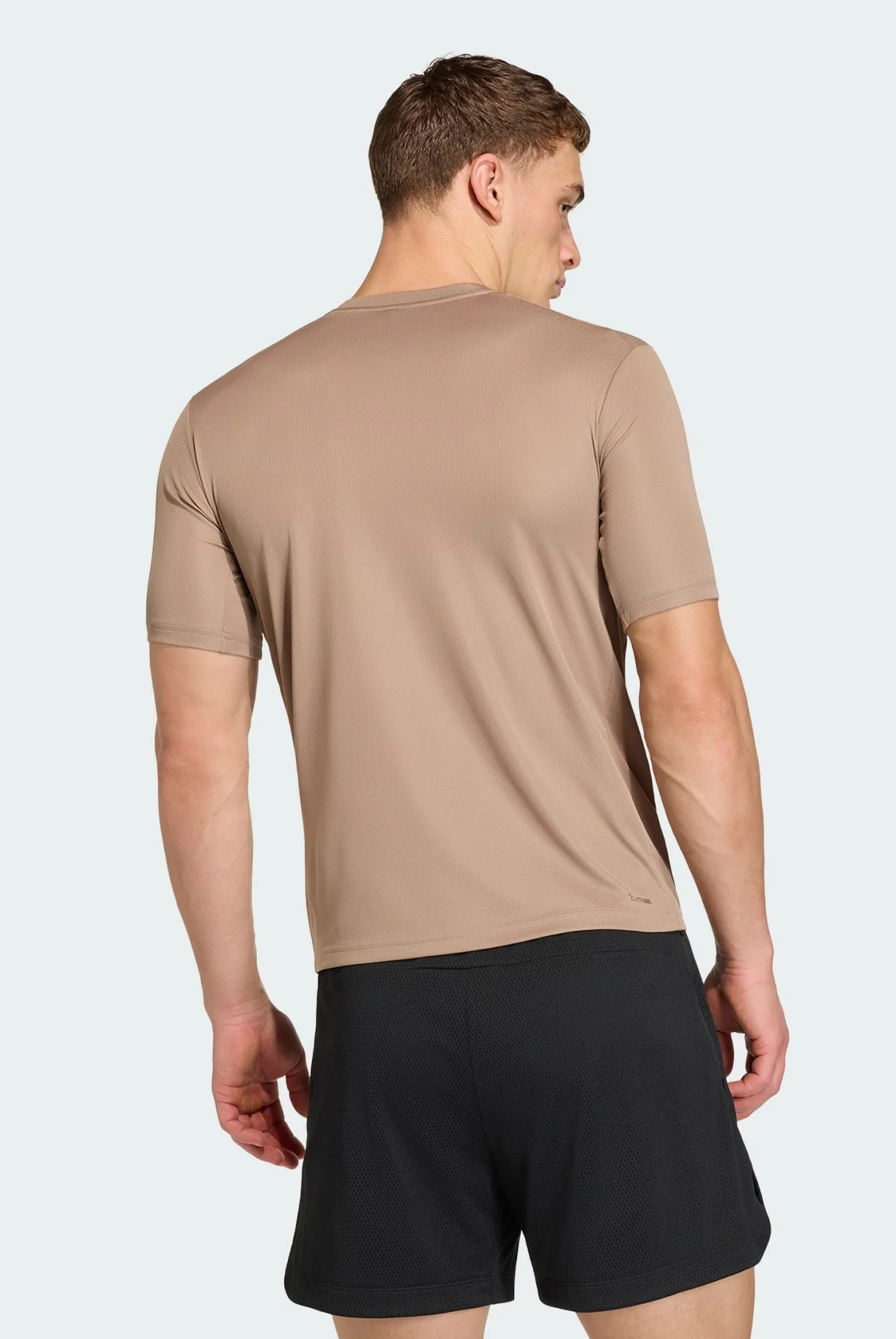 Мужская бежевая футболка WORKOUT ESSENTIALS BASE adidas KD5464