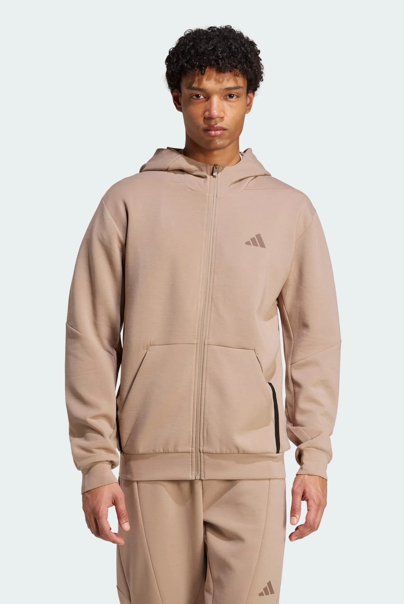 Чоловіча бежева спортивна кофта Designed for Training Full-Zip