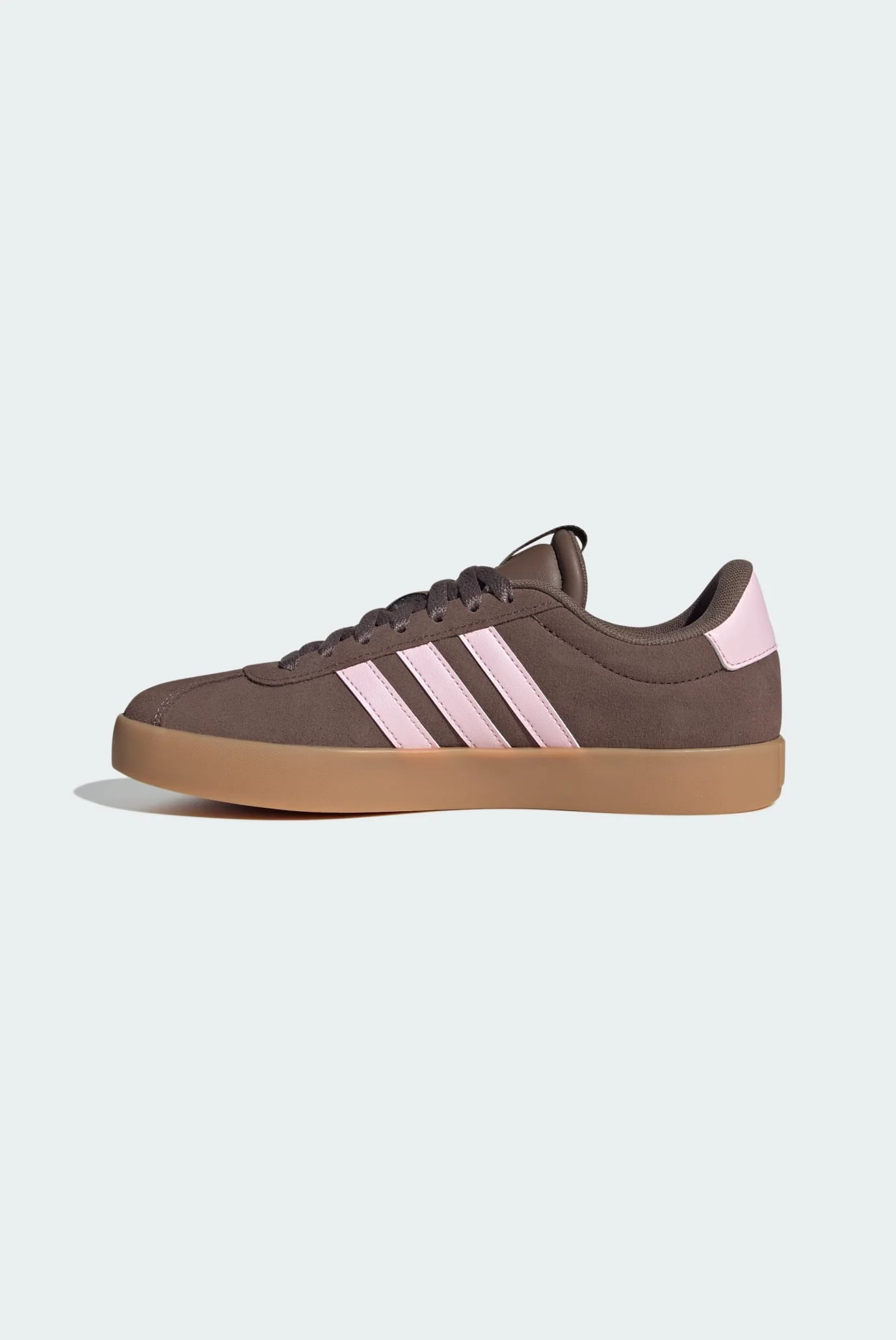 Женские коричневые замшевые сникерсы VL Court 3.0 adidas IH6516