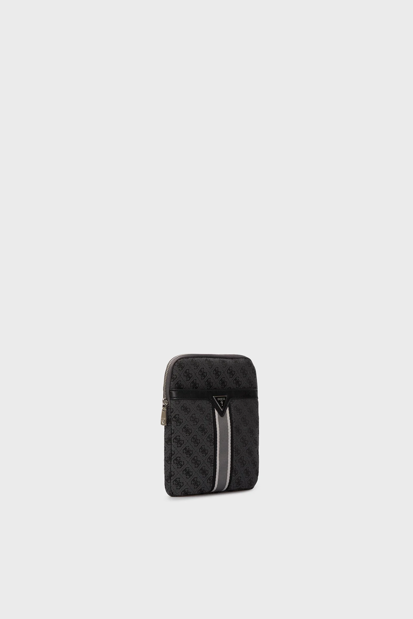 Мужская серая сумка с узором MILANO CROSSBODY FLAT Guess